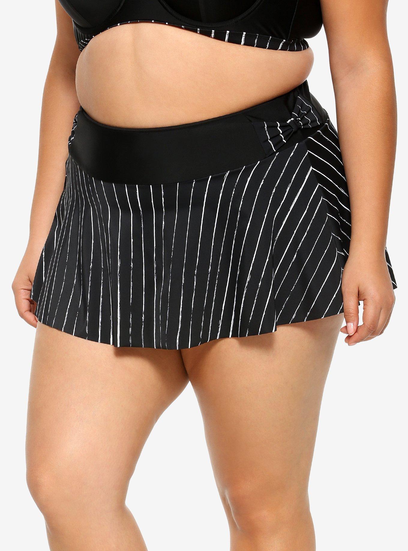 The Nightmare Before Christmas Jack Skellington Skirted Swim Bottoms Plus Size, MULTI, hi-res