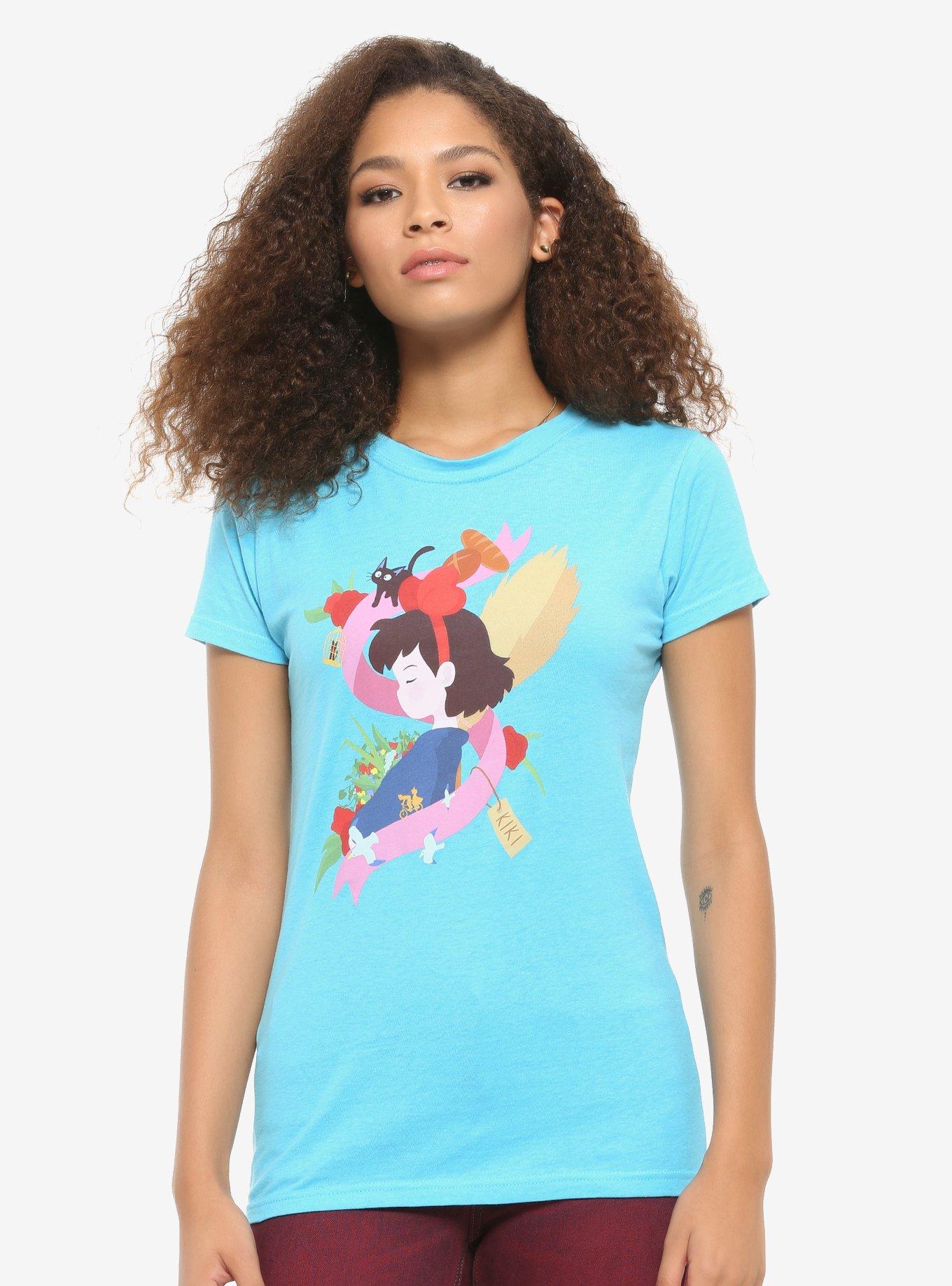 Studio Ghibli Kiki's Delivery Service Ribbon Of Memories Girls T-Shirt, MULTI, hi-res