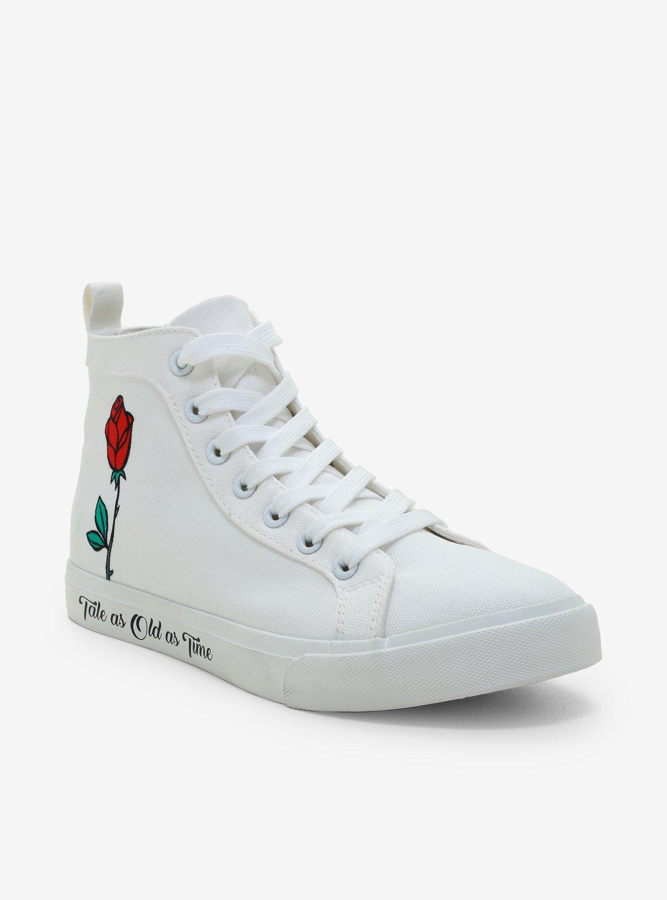Disney Beauty And The Beast Enchanted Rose Hi-Top Sneakers, MULTI, hi-res
