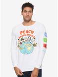 Avatar: The Last Airbender Peace Among Nations Long Sleeve T-Shirt - BoxLunch Exclusive, WHITE, hi-res