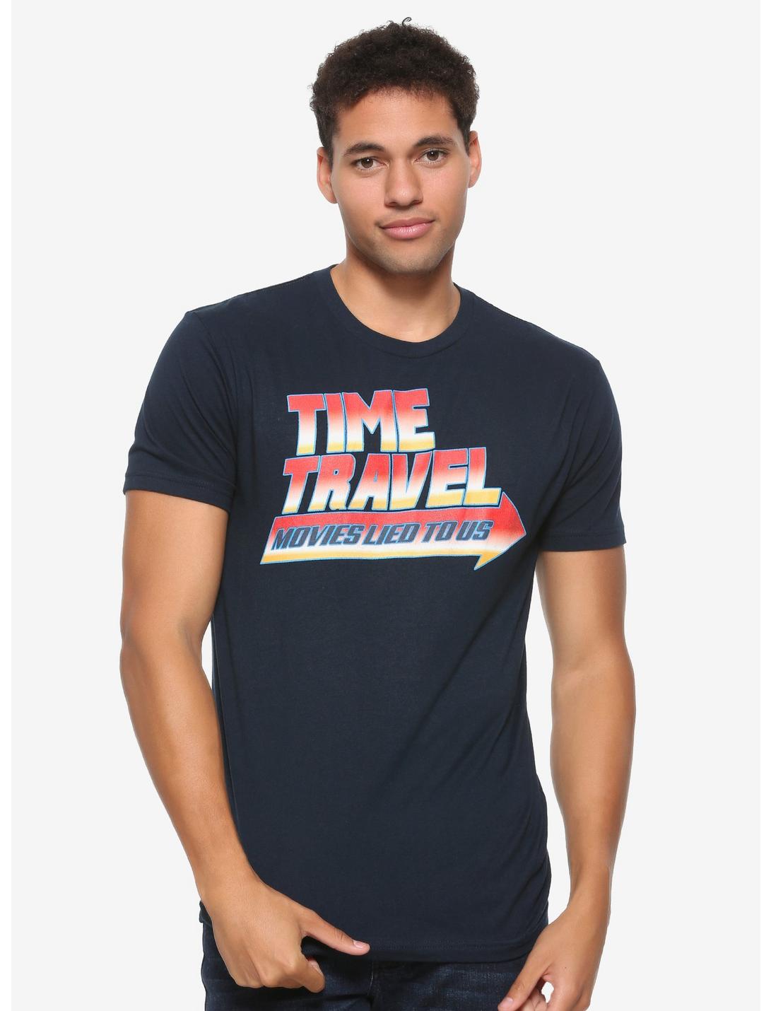 Time Travel Movies Lied to Us T-Shirt - BoxLunch Exclusive, BLUE, hi-res