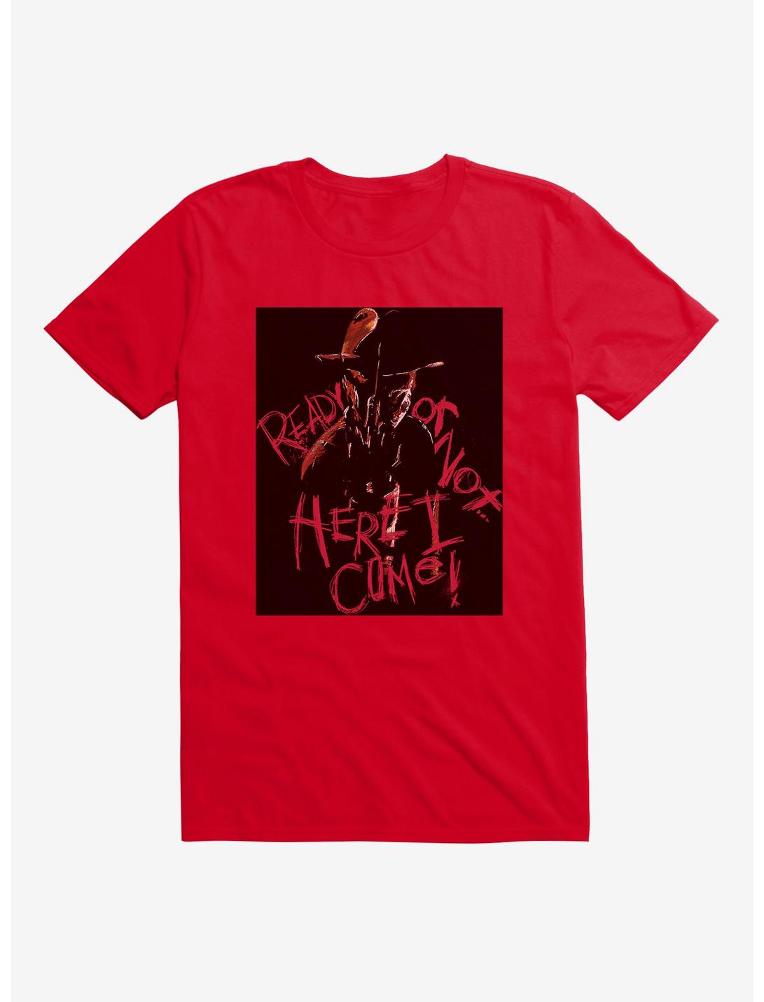 A Nightmare On Elm Street Ready Or Not T-Shirt, RED, hi-res
