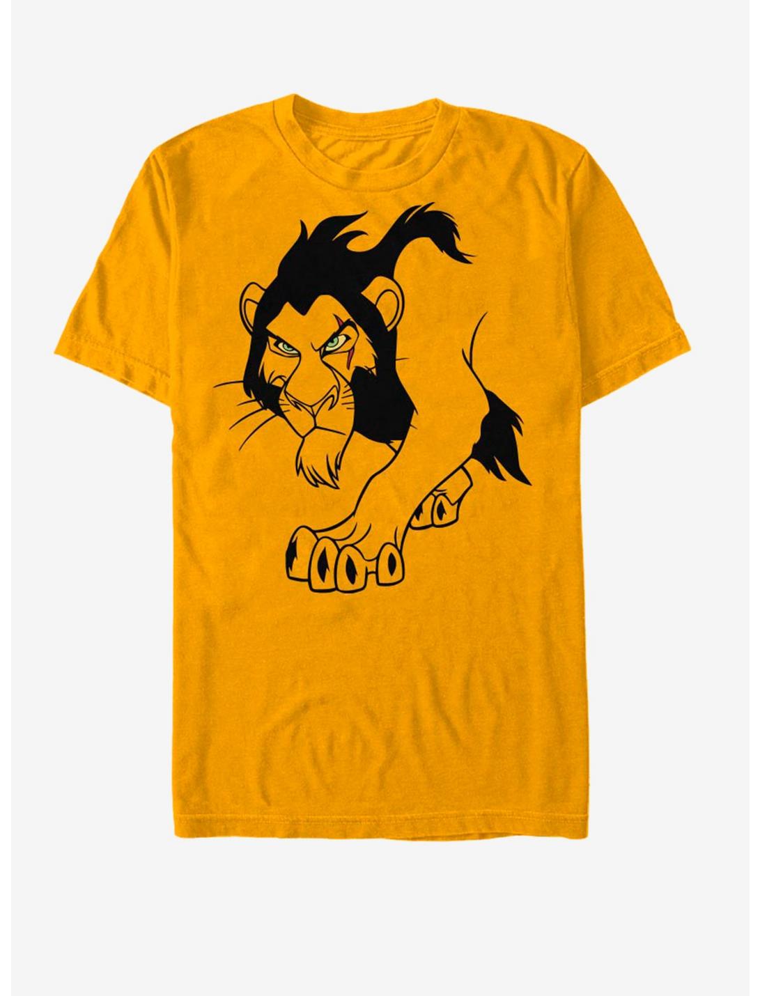 Disney The Lion King Minimal Scar T-Shirt, GOLD, hi-res