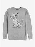 Disney The Lion King Simba Splatter Sweatshirt, ATH HTR, hi-res
