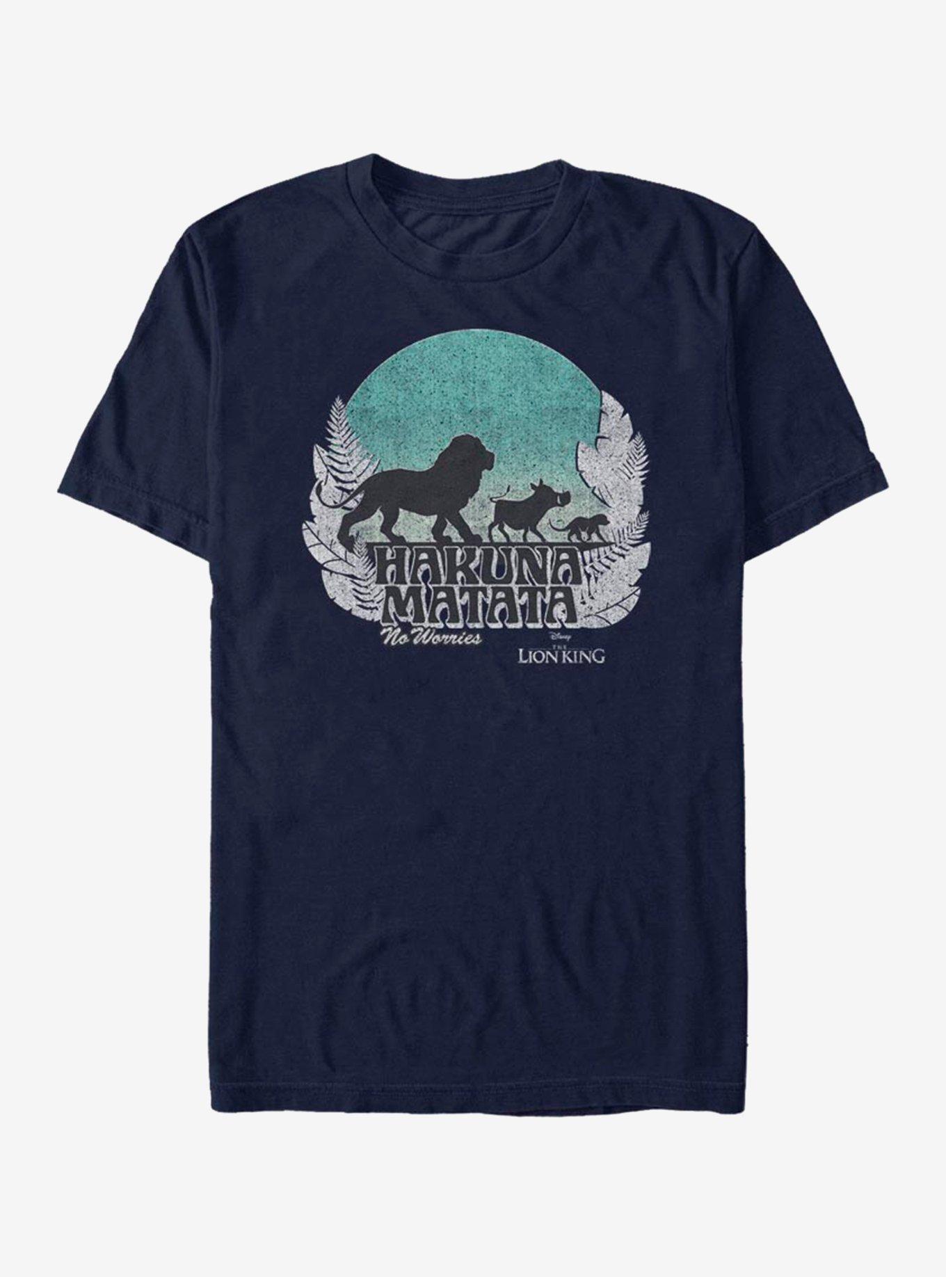 Disney The Lion King Live Action Tropical Walk T-Shirt, NAVY, hi-res