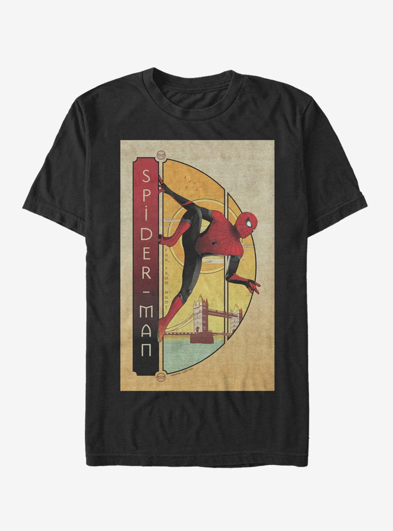 Marvel Spider-Man Spider-Man Bridge T-Shirt, BLACK, hi-res