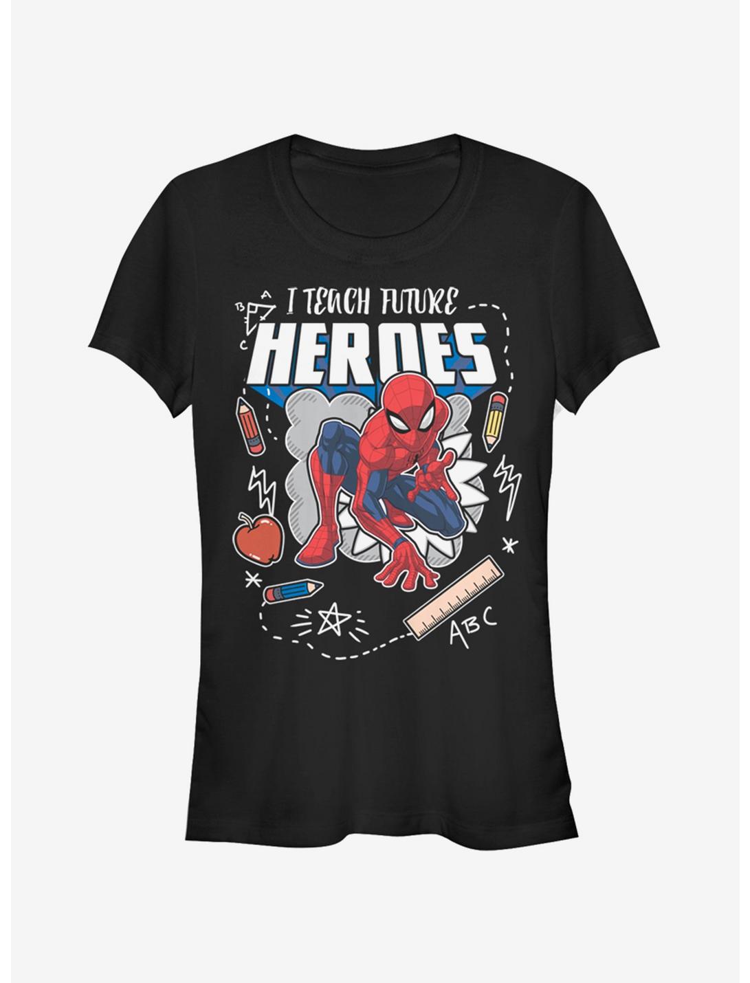 Marvel Spider-Man Super Spider Teach Girls T-Shirt, BLACK, hi-res