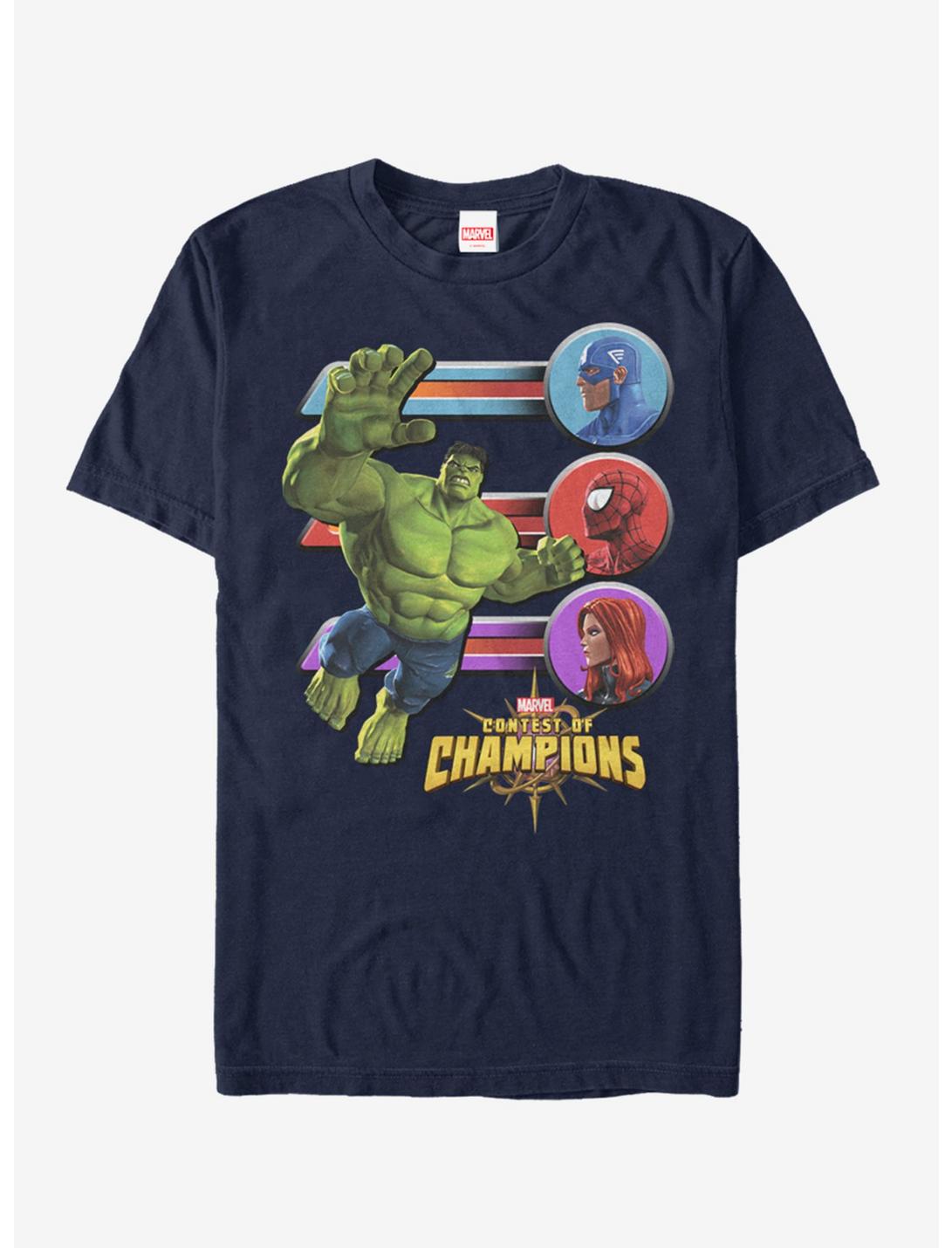 Marvel Contestants Hulk T-Shirt, NAVY, hi-res