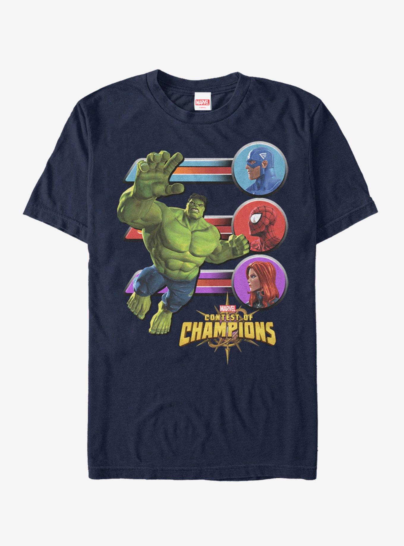 Marvel Contestants Hulk T-Shirt, NAVY, hi-res