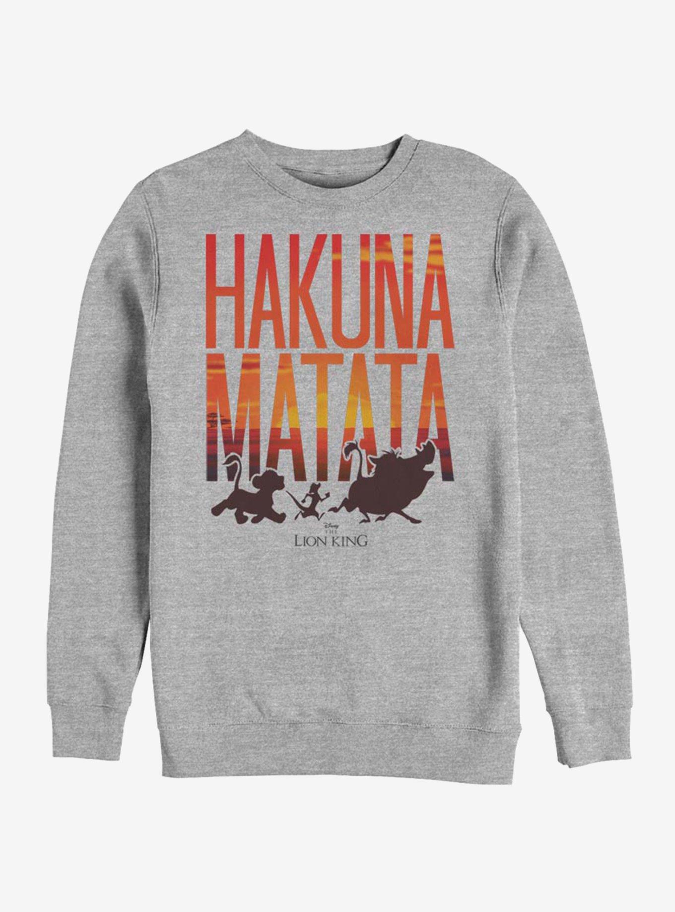 Disney The Lion King Sunset Matata Sweatshirt, ATH HTR, hi-res