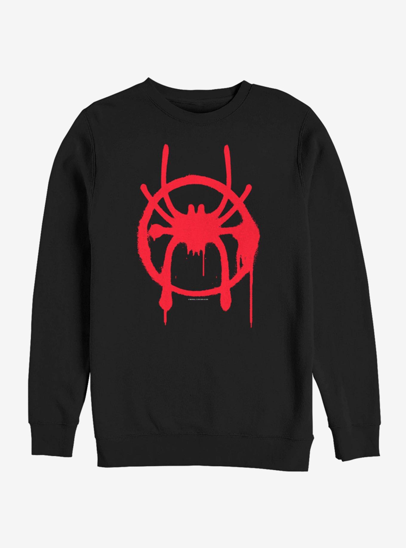 Marvel Spider-Man Miles Symbol Sweatshirt, BLACK, hi-res