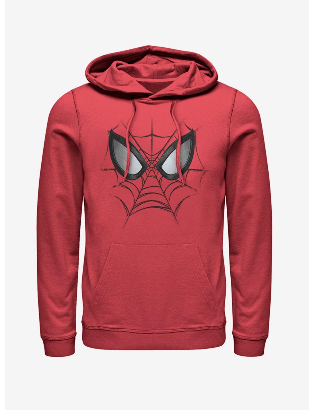 Marvel Spider-Man Web Face Hoodie, RED, hi-res