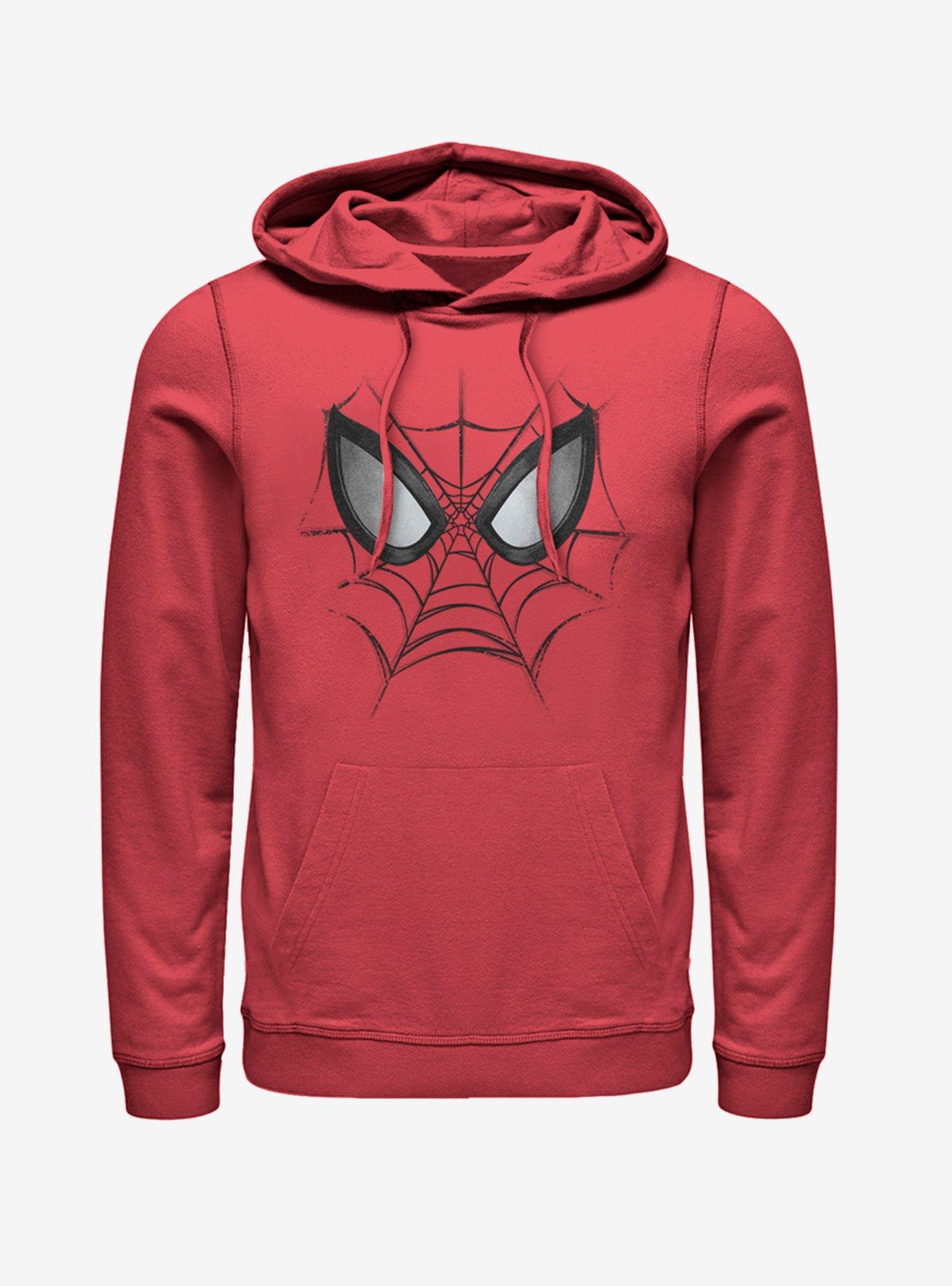 Marvel Spider-Man Web Face Hoodie, RED, hi-res