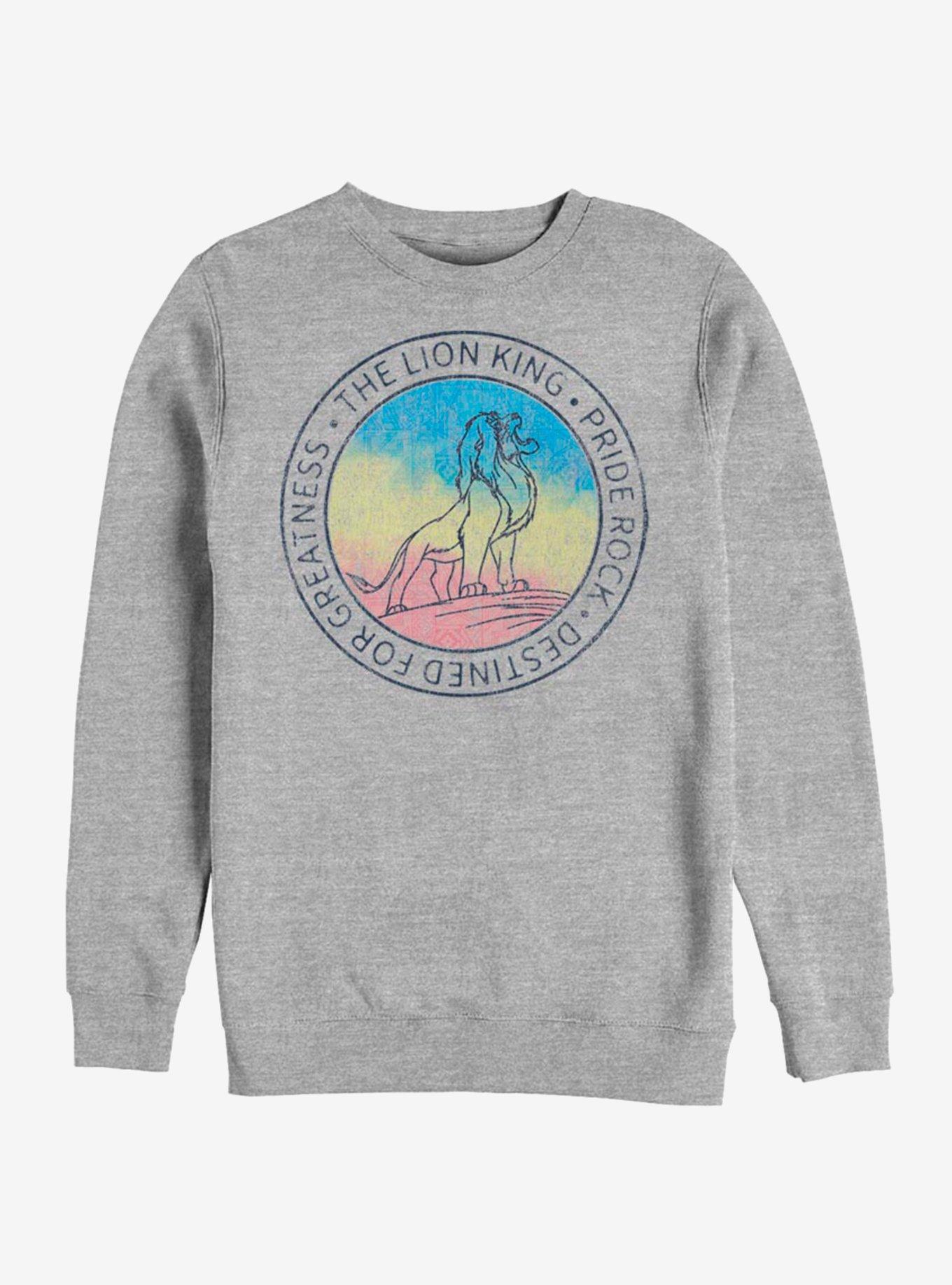 Disney The Lion King Simba Gradient Sweatshirt, ATH HTR, hi-res