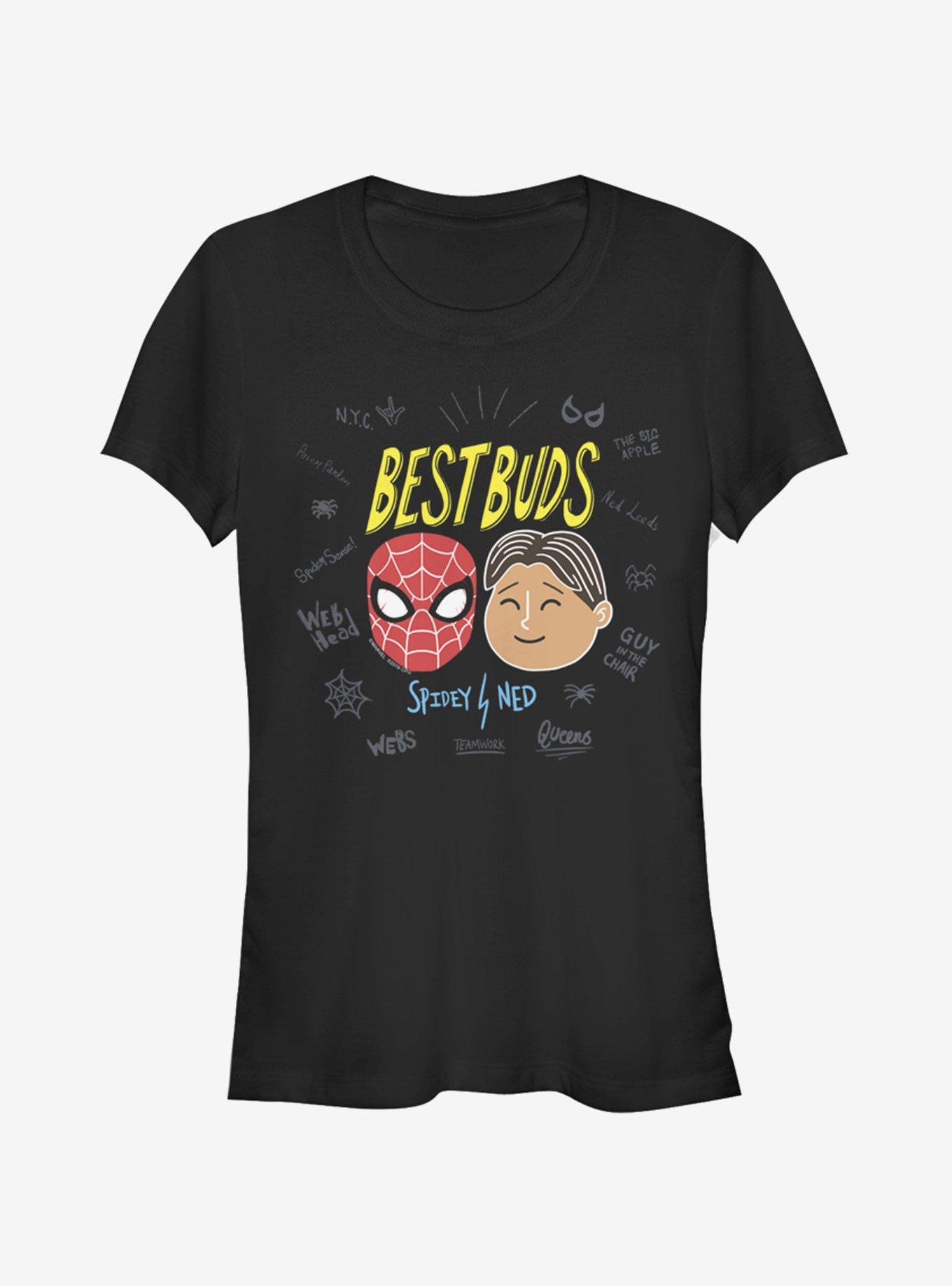 Marvel Spider-Man Best Buds Girls T-Shirt, BLACK, hi-res