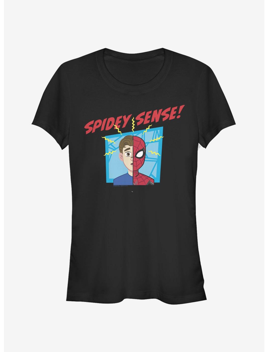 Marvel Spider-Man Spidey Sense Girls T-Shirt, BLACK, hi-res