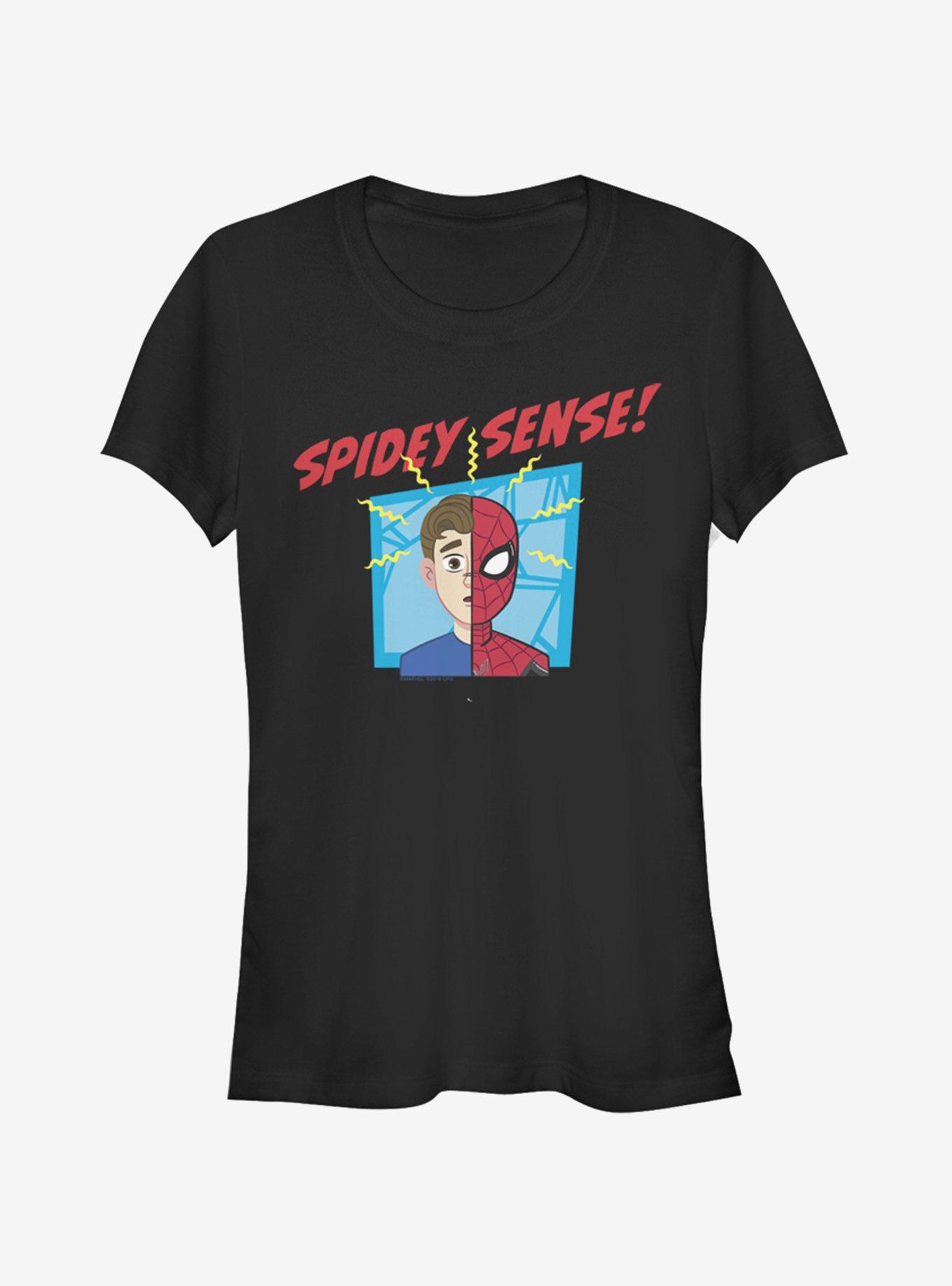 Marvel Spider-Man Spidey Sense Girls T-Shirt, BLACK, hi-res