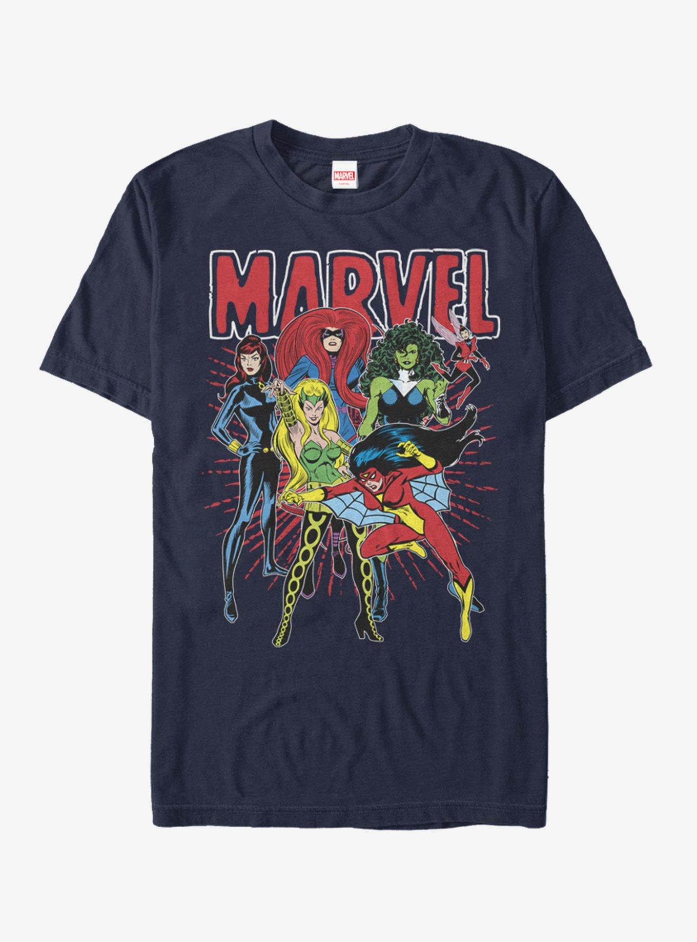 Marvel Spider Man Marvel Women T Shirt BLUE Hot Topic