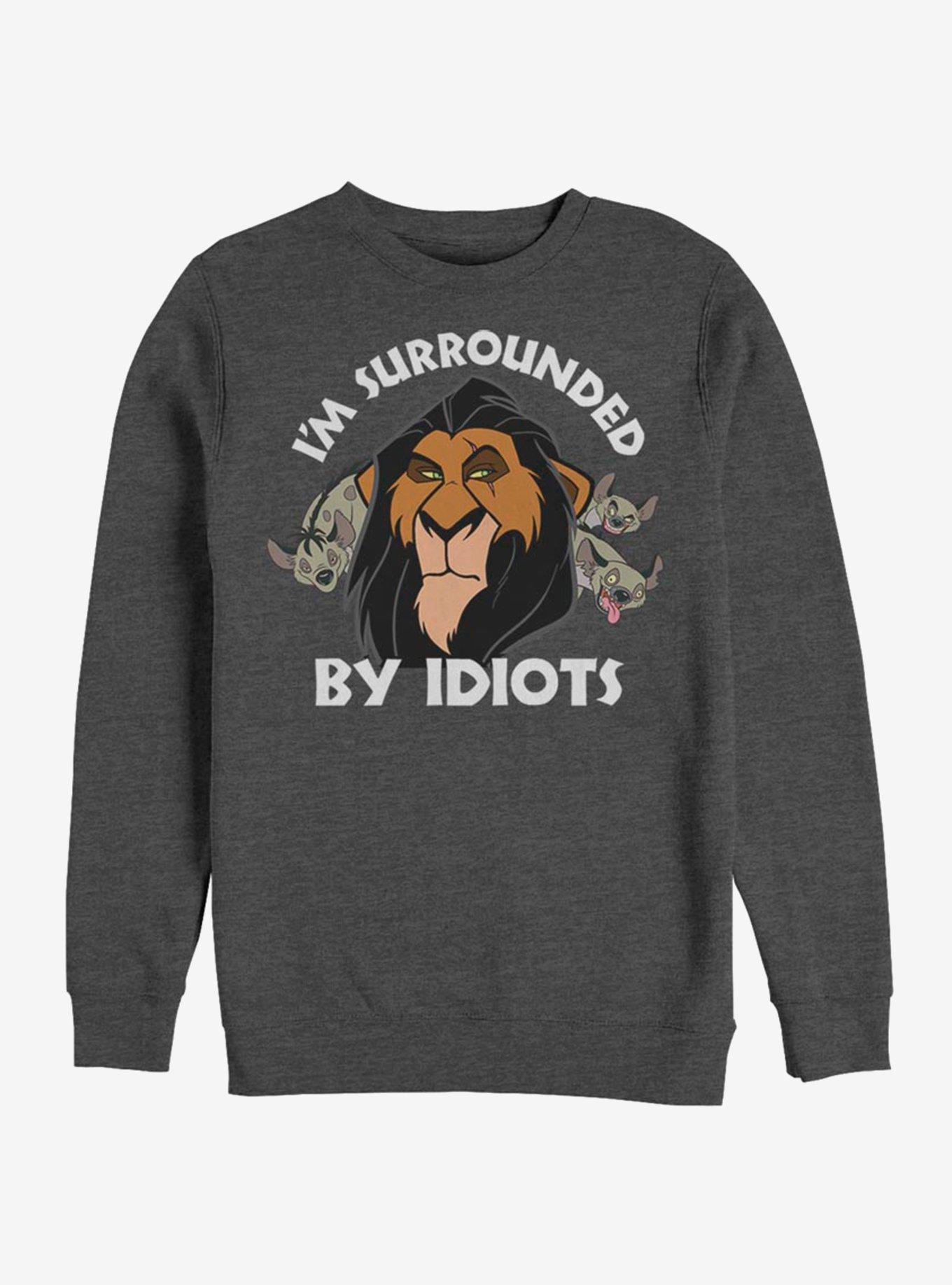 Disney The Lion King Surly Scar Sweatshirt, CHAR HTR, hi-res