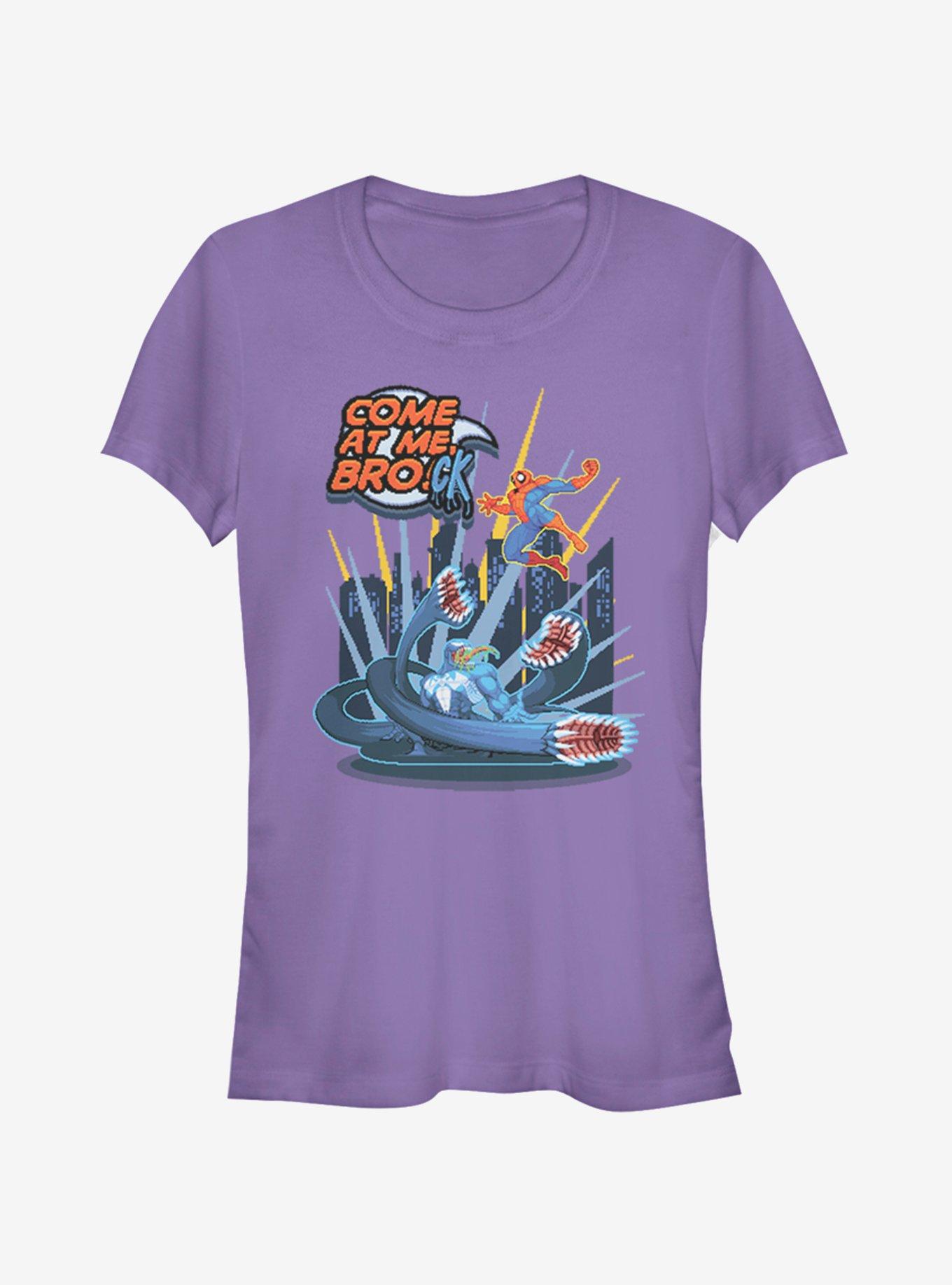 Marvel Spider-Man Come At Me Brock Girls T-Shirt, PURPLE, hi-res