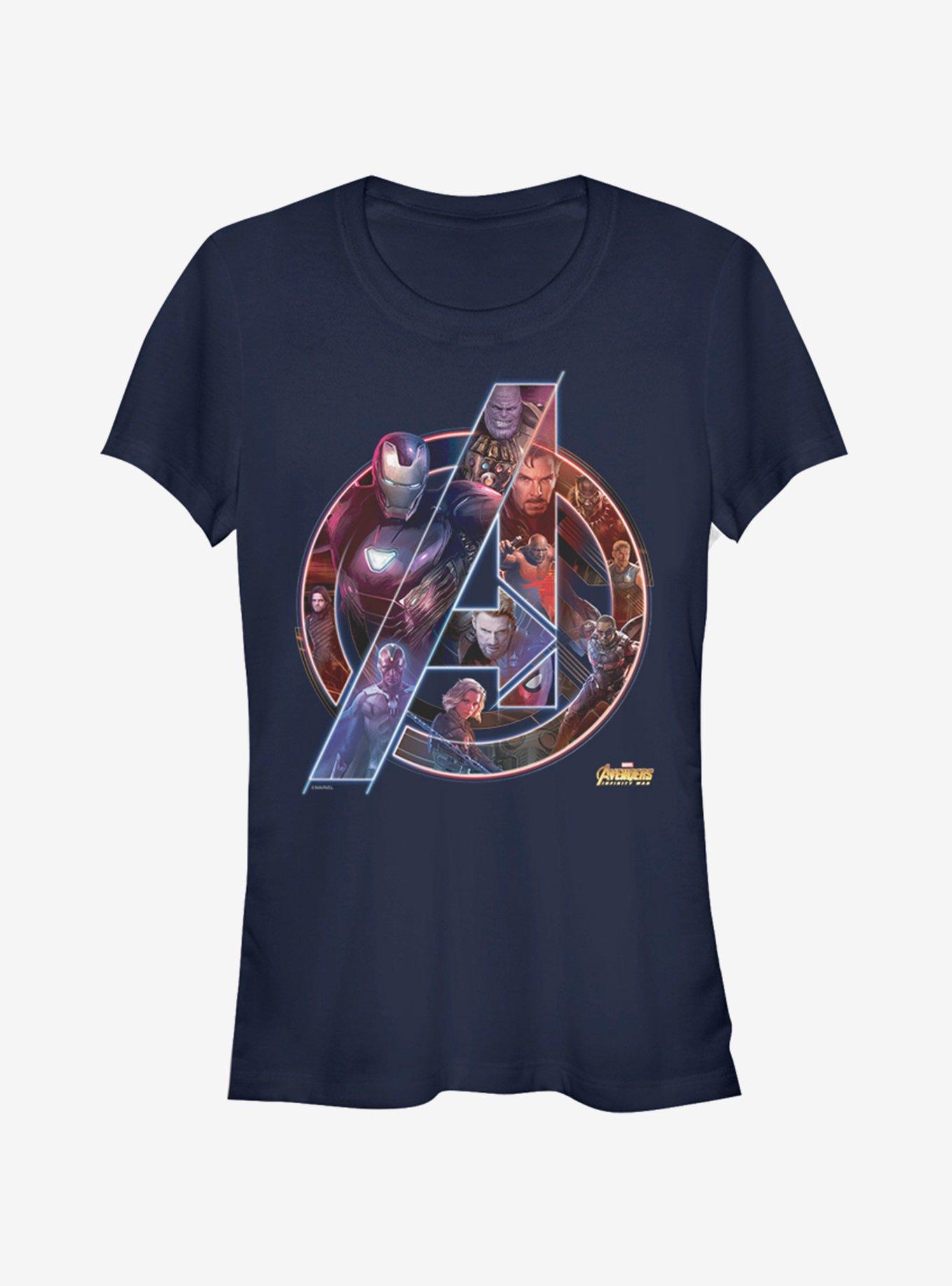 Marvel Avengers: Infinity War Team Neon Girls T-Shirt | Hot Topic