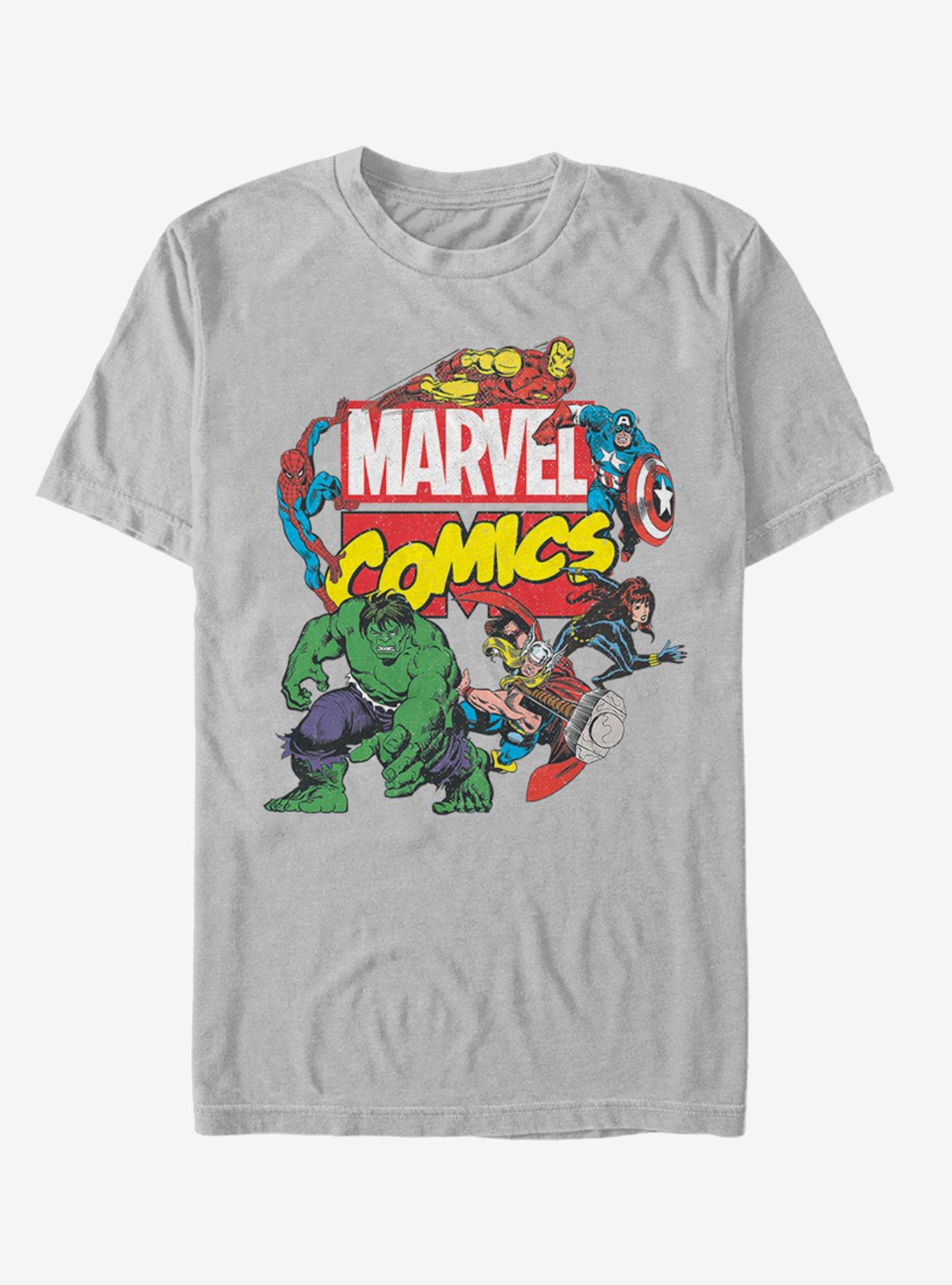 Marvel Classic Logo Avengers T-Shirt, , hi-res