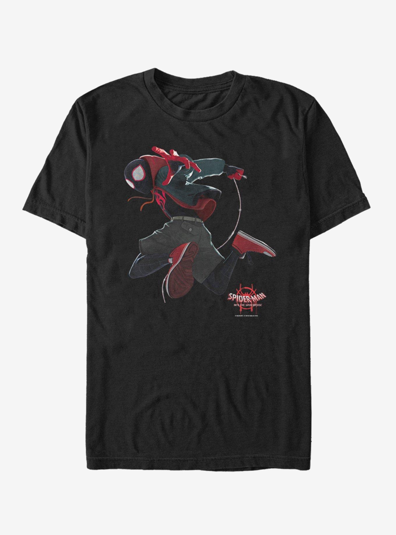 Marvel Spider-Man Jumped Miles T-Shirt, BLACK, hi-res