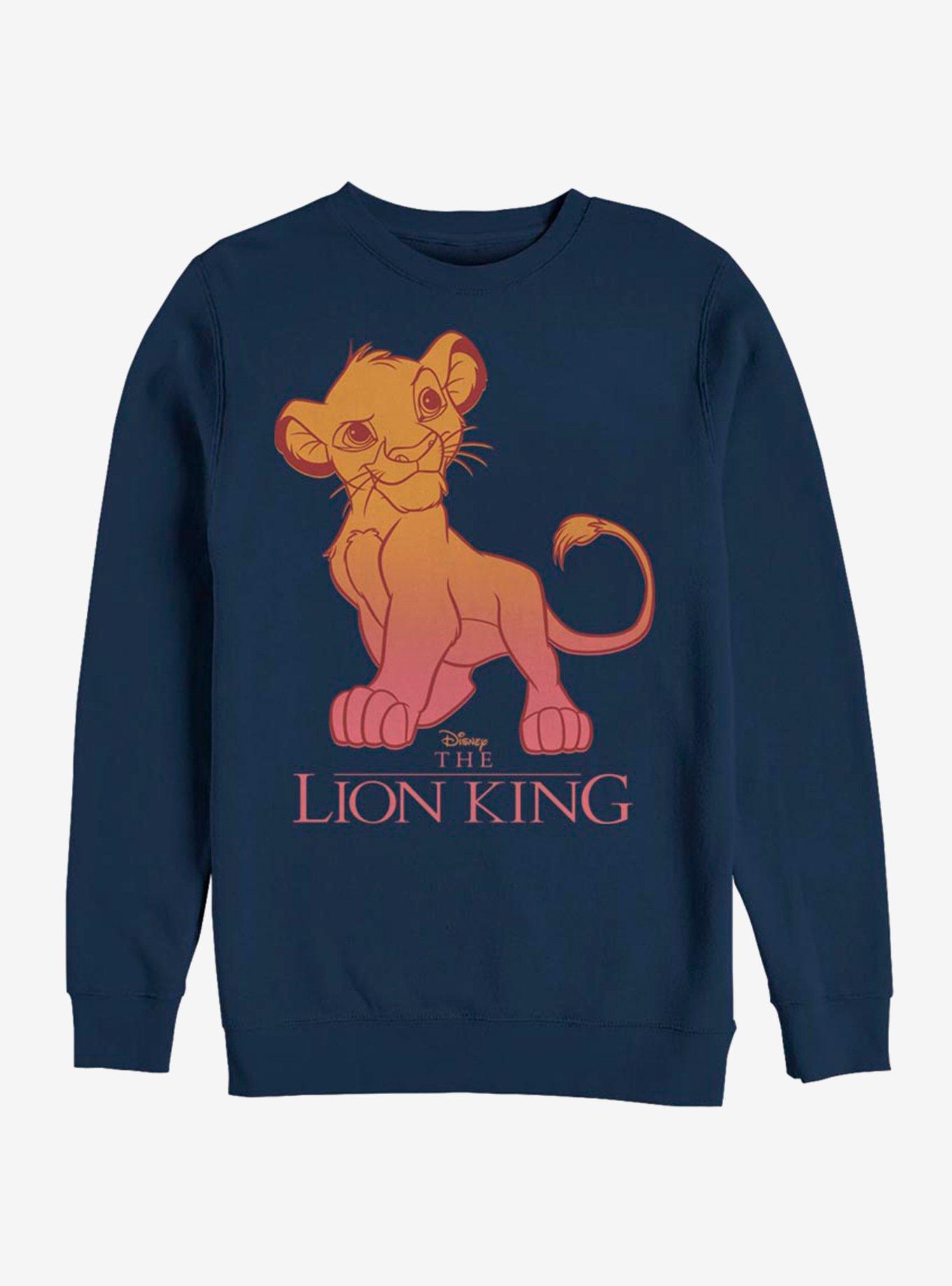 Disney The Lion King Simba Fade Sweatshirt, NAVY, hi-res