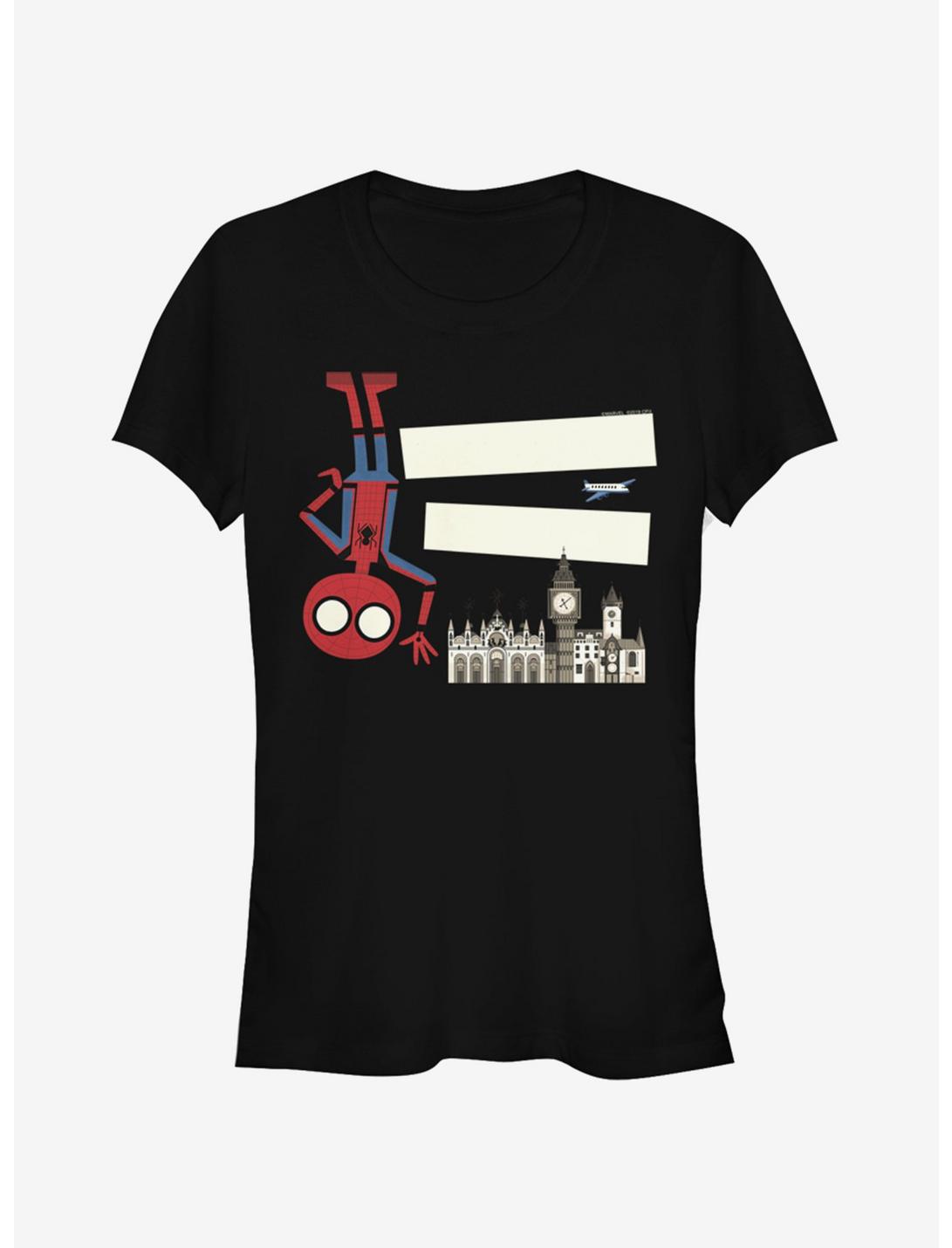 Marvel Spider-Man Spidey London Girls T-Shirt, BLACK, hi-res