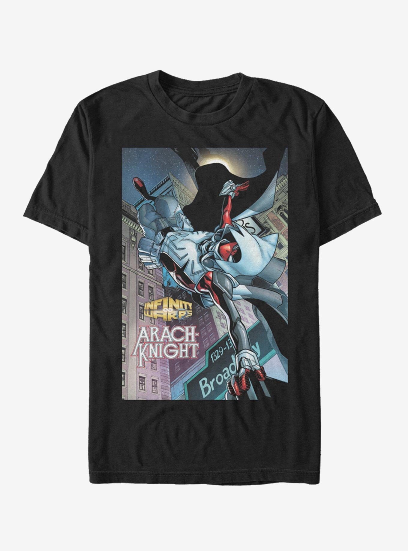 Marvel Spider-Man Arach-Knight Oct.18 T-Shirt, BLACK, hi-res