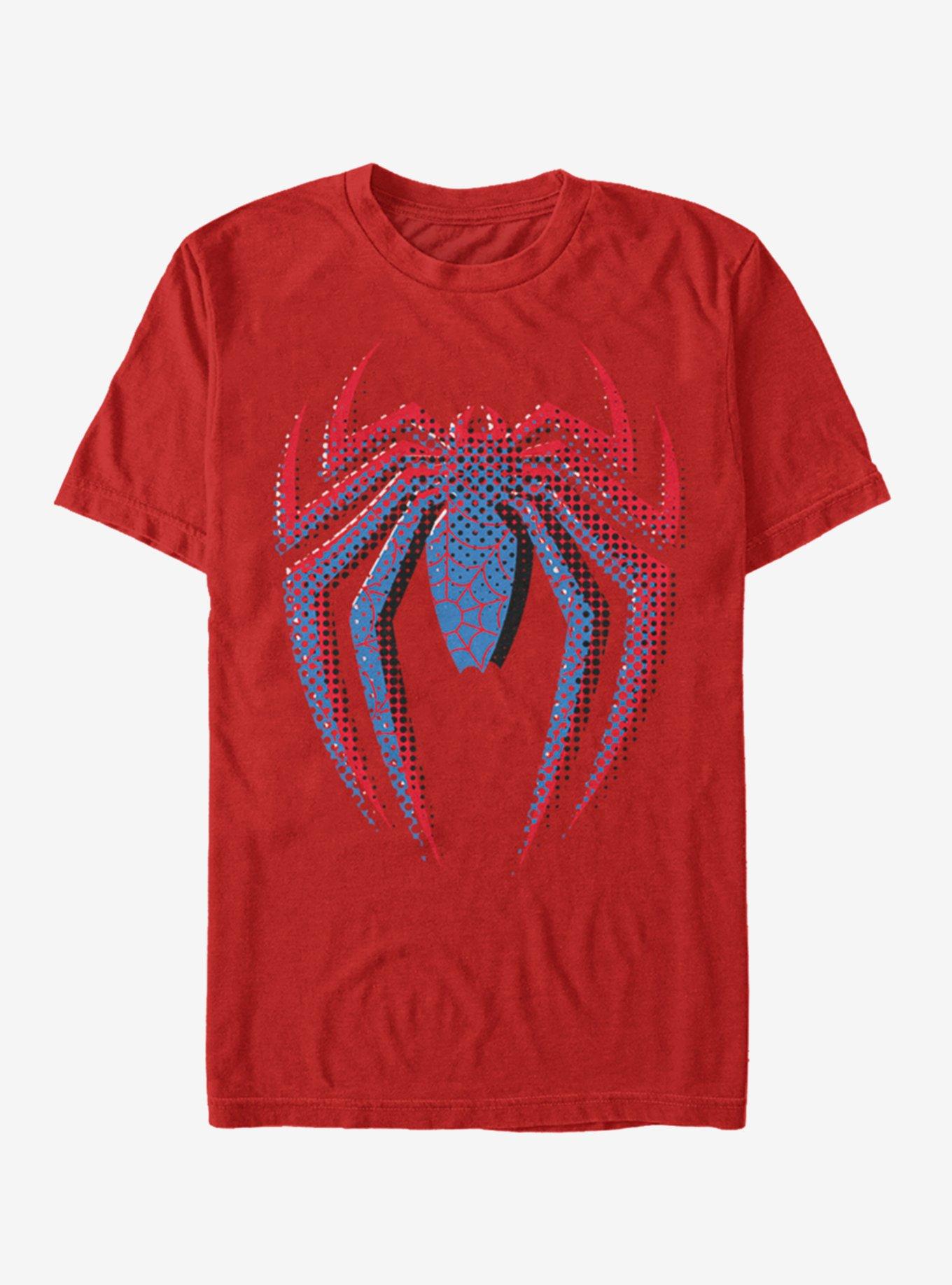 Marvel Spider-Man Layered Spider-Man Logo T-Shirt, RED, hi-res