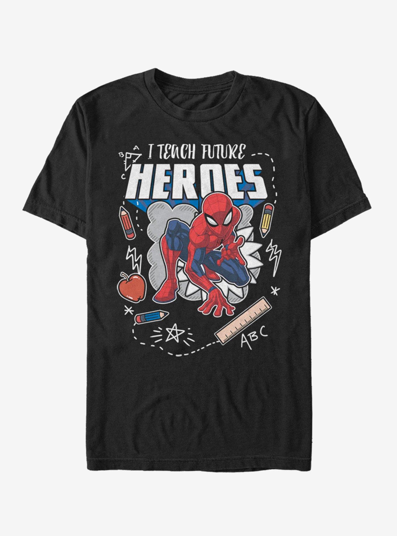 Marvel Spider-Man Super Spider Teach T-Shirt, BLACK, hi-res