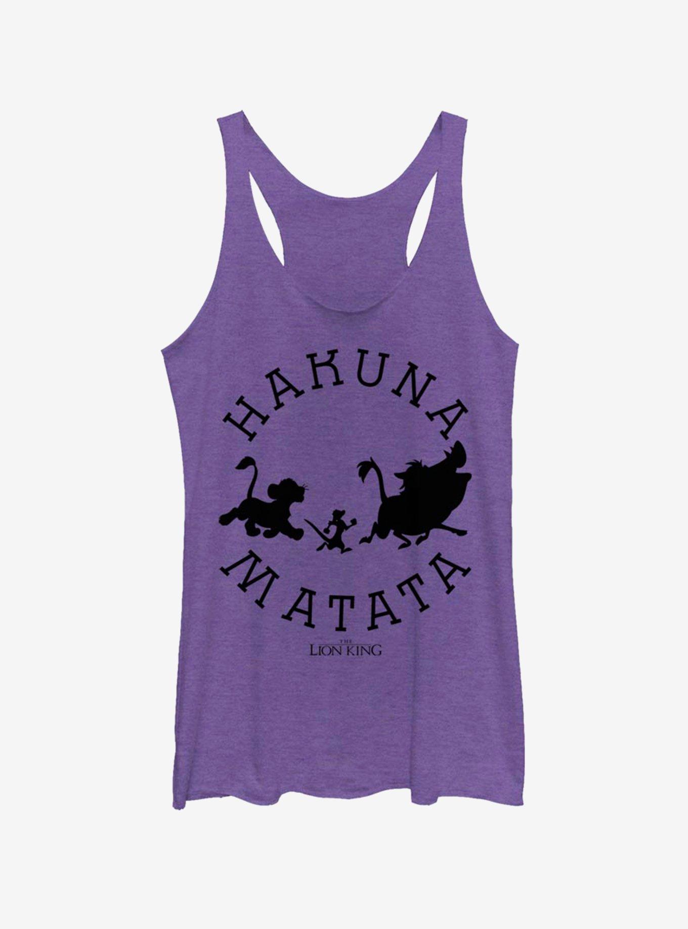 Disney The Lion King Hakuna Round Girls Tank, PUR HTR, hi-res