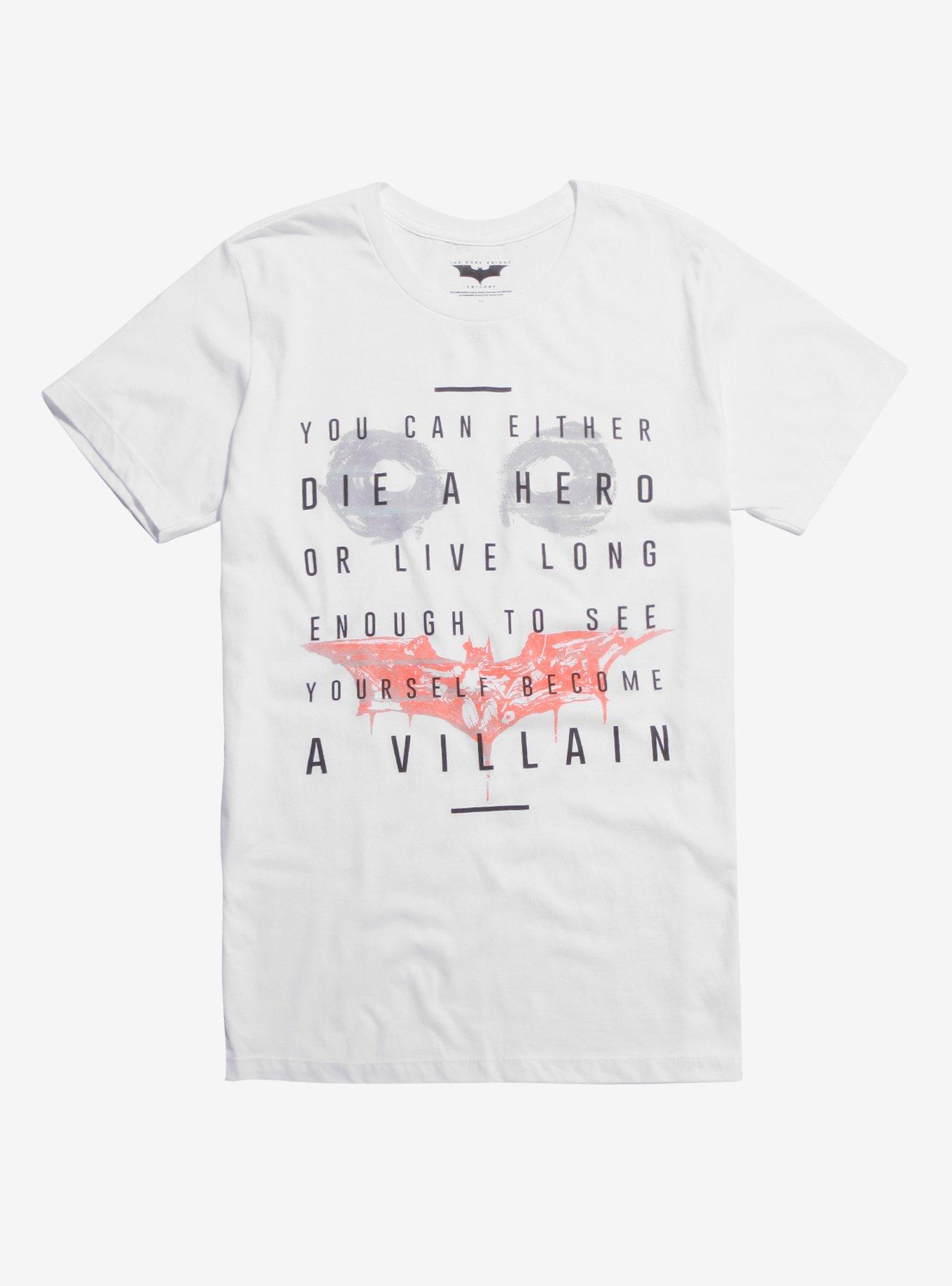DC Comics Batman The Dark Knight Joker Villain T-Shirt, BLACK, hi-res