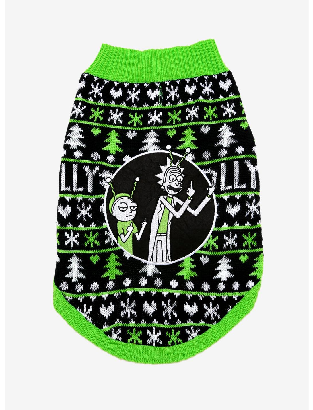 Rick and Morty Pet Ugly Holiday Sweater - BoxLunch Exclusive, MULTI, hi-res