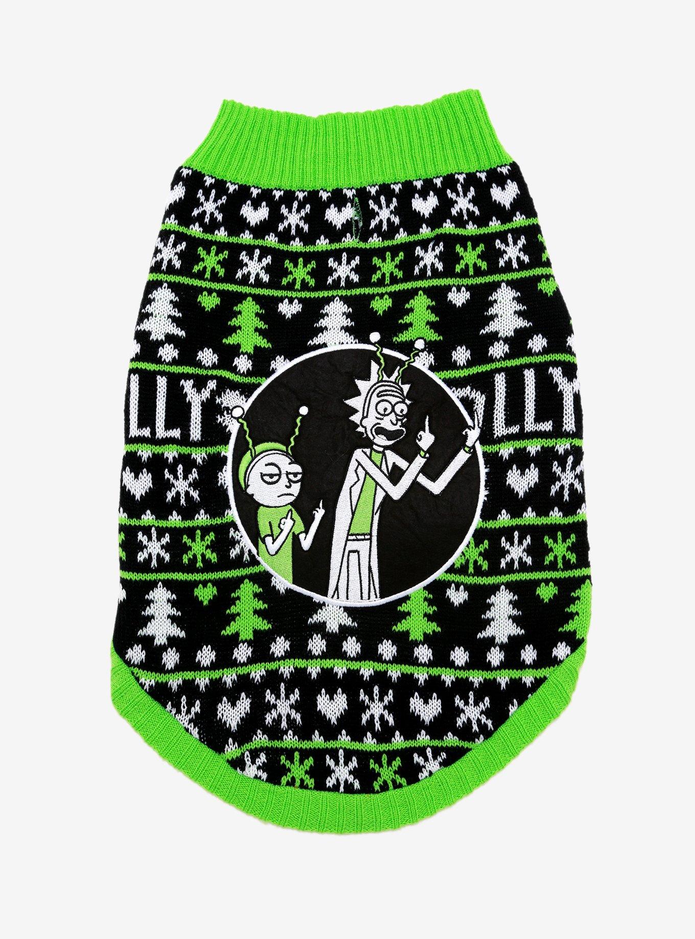 Rick and Morty Pet Ugly Holiday Sweater - BoxLunch Exclusive, MULTI, hi-res