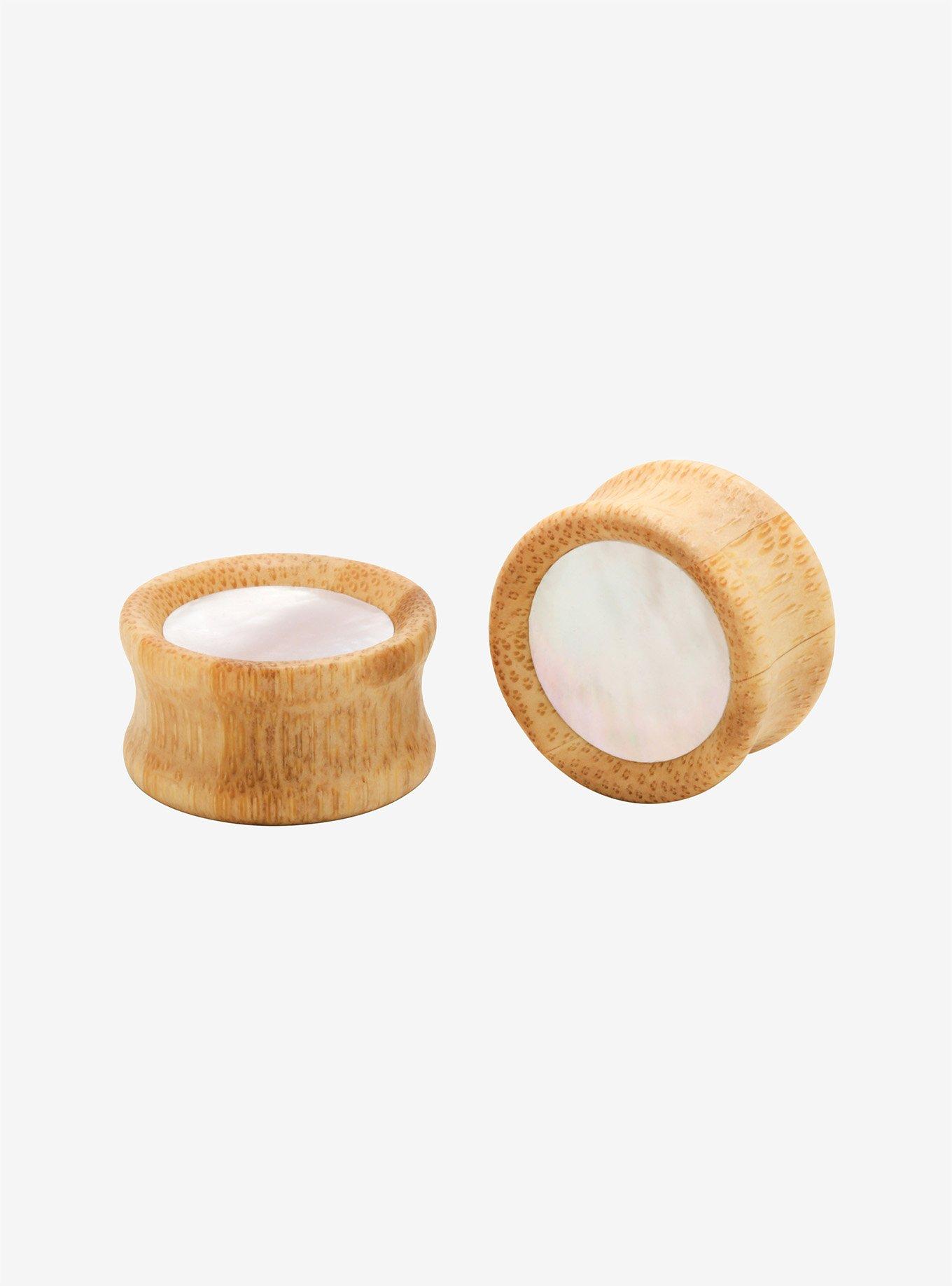 Bamboo & Pearl Plug 2 Pack, BROWN, hi-res