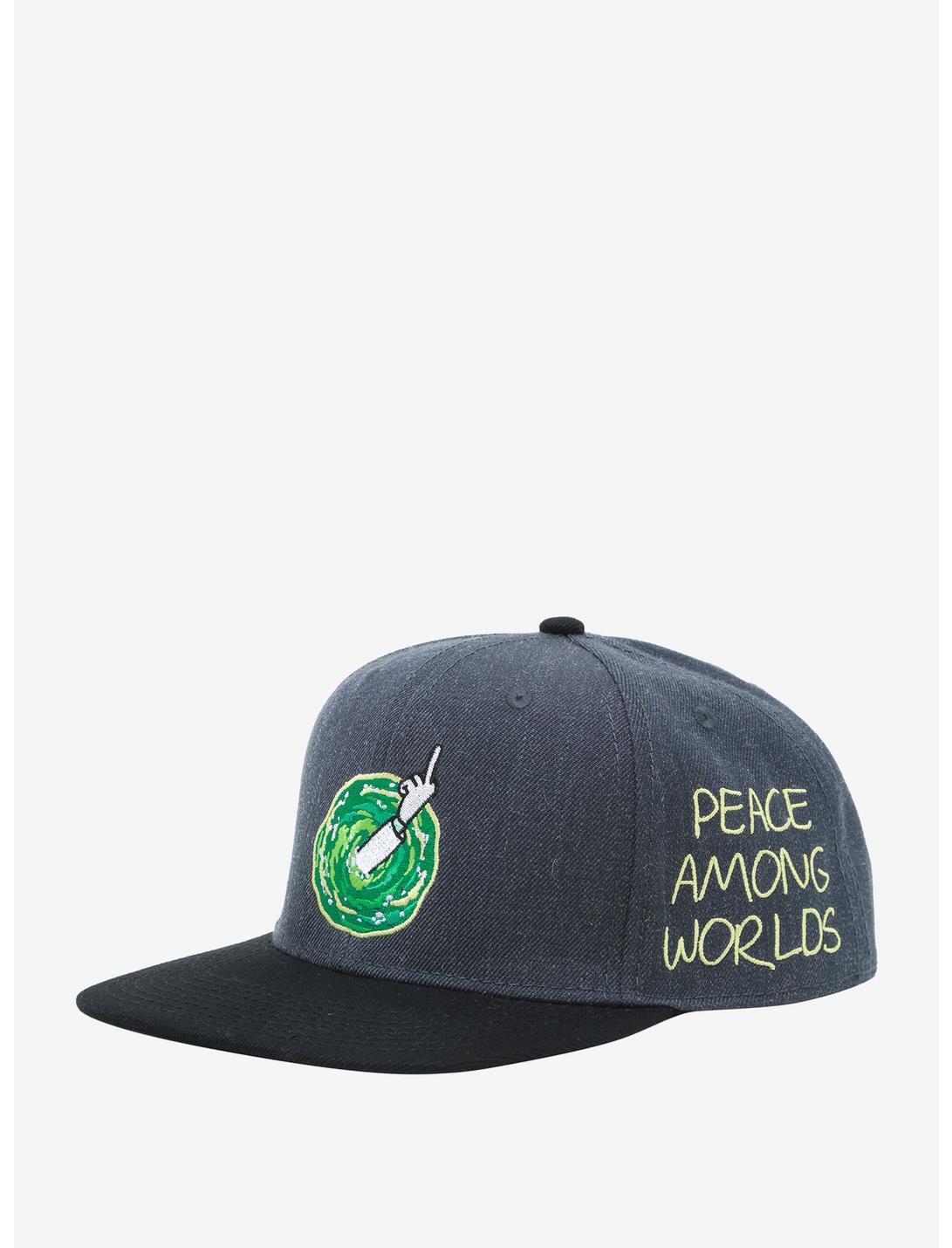 Rick And Morty Peace Among Worlds Snapback Hat, , hi-res