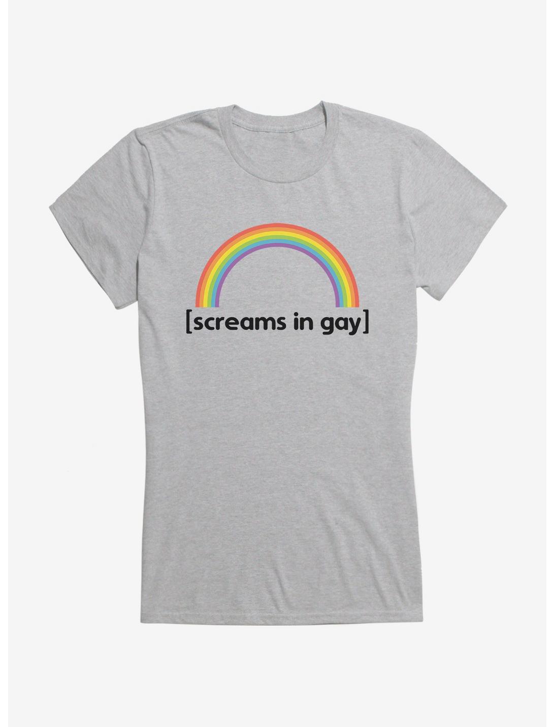 HT Creators: Jessie Paege Screams In Gay Rainbow Girls T-Shirt, , hi-res