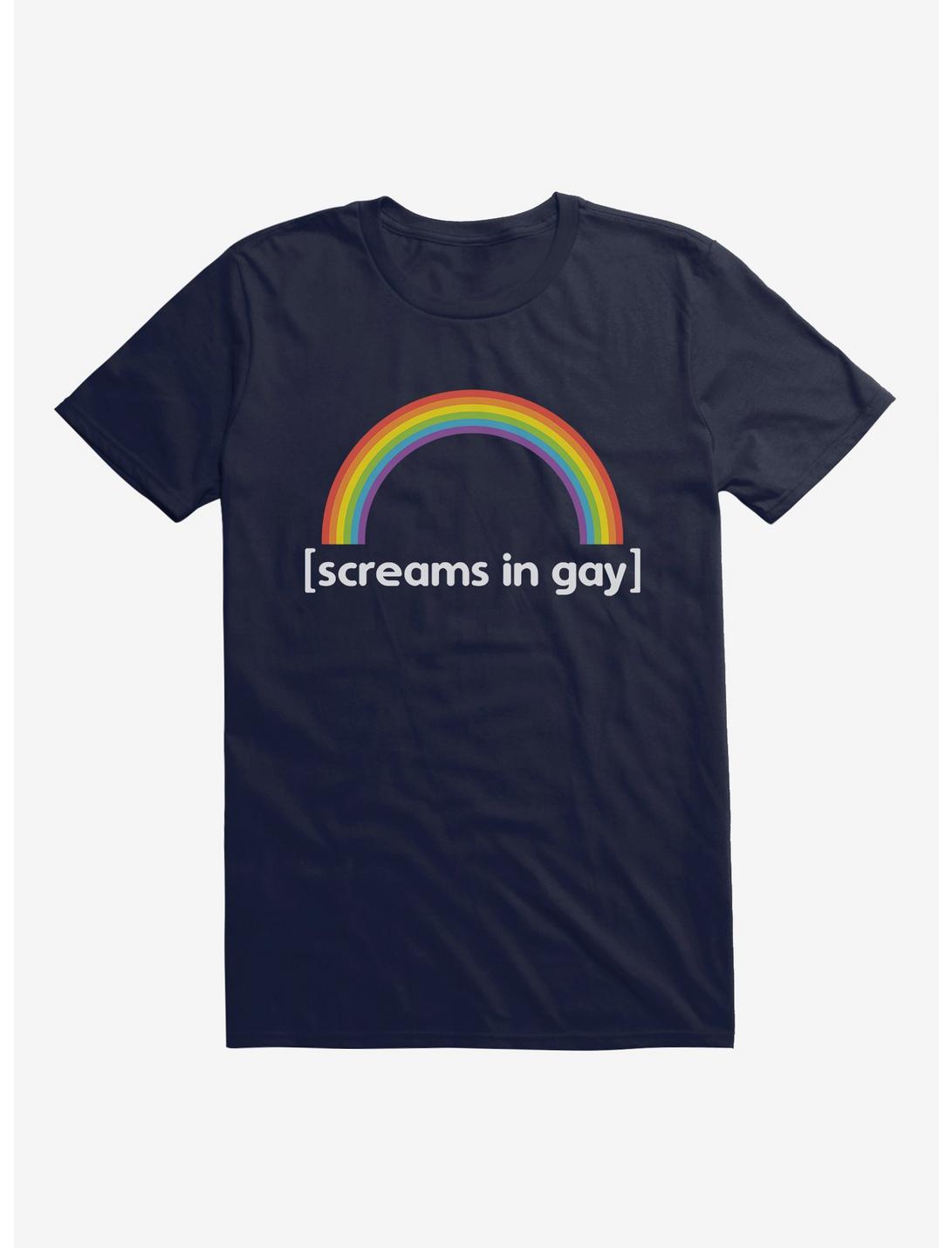 HT Creators: Jessie Paege Screams In Gay Rainbow T-Shirt, , hi-res