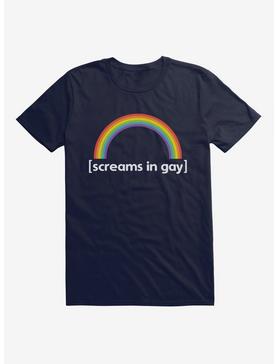 HT Creators: Jessie Paege Screams In Gay Rainbow T-Shirt, , hi-res