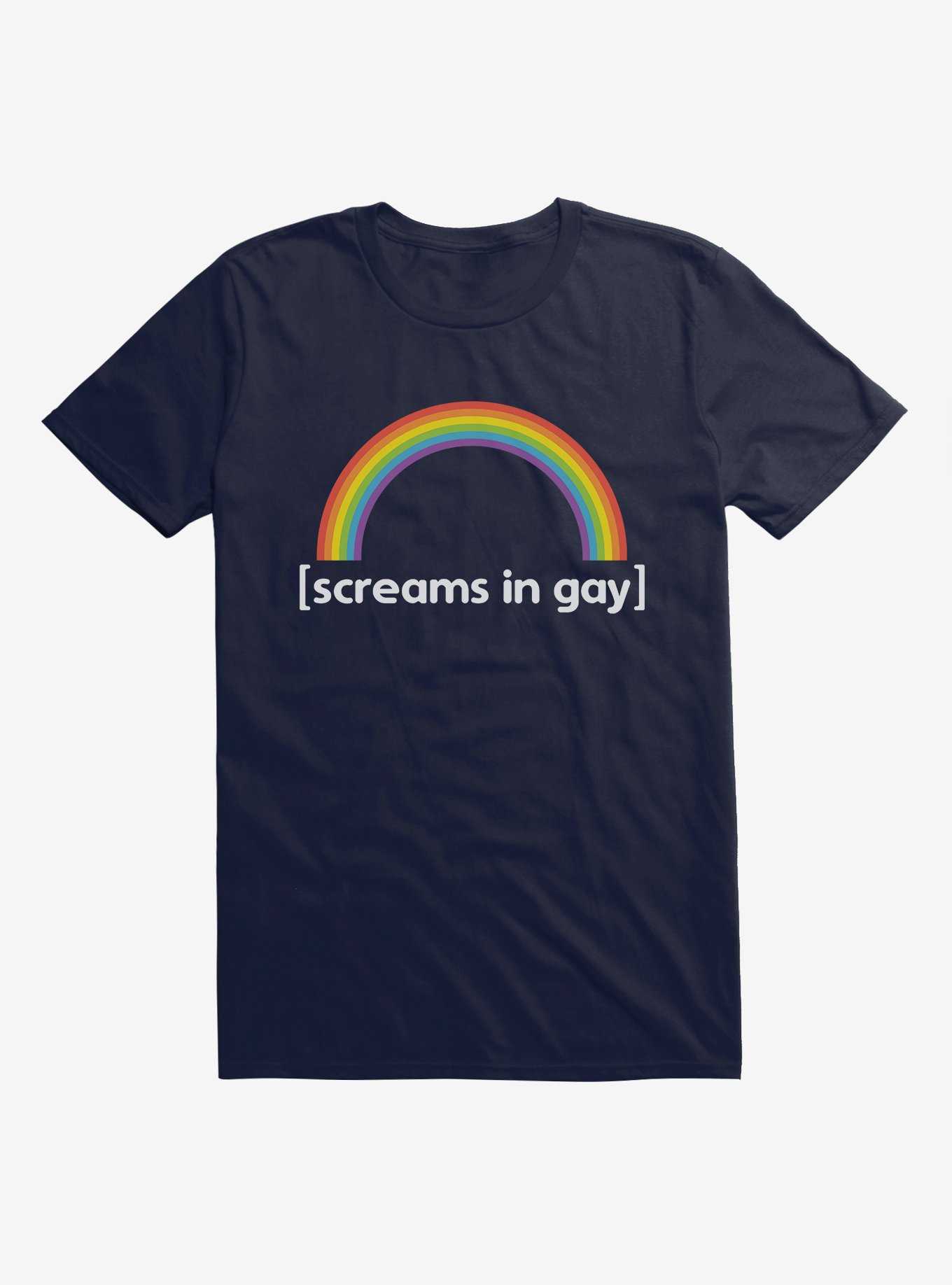 HT Creators: Jessie Paege Screams In Gay Rainbow T-Shirt, , hi-res