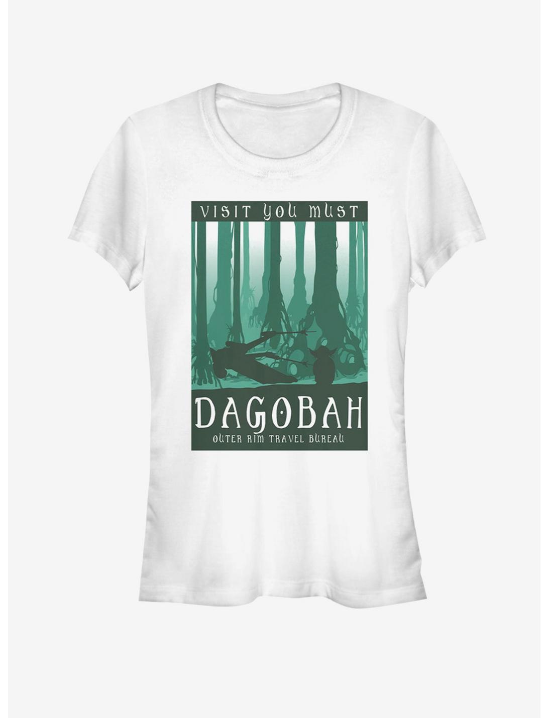 Star Wars Visit Dagobah Poster Girls T-Shirt, WHITE, hi-res