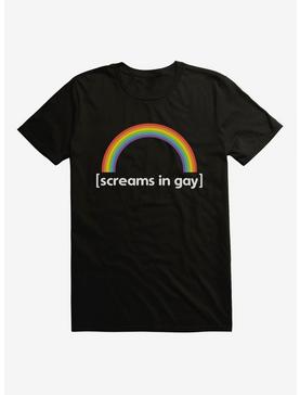 BL Creators: Jessie Paege Screams In Gay Rainbow T-Shirt, , hi-res