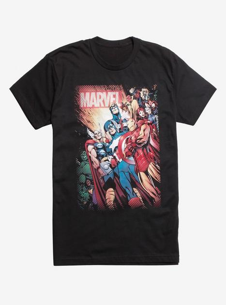 Marvel Avengers Assemble Classic Comic T-Shirt | Hot Topic