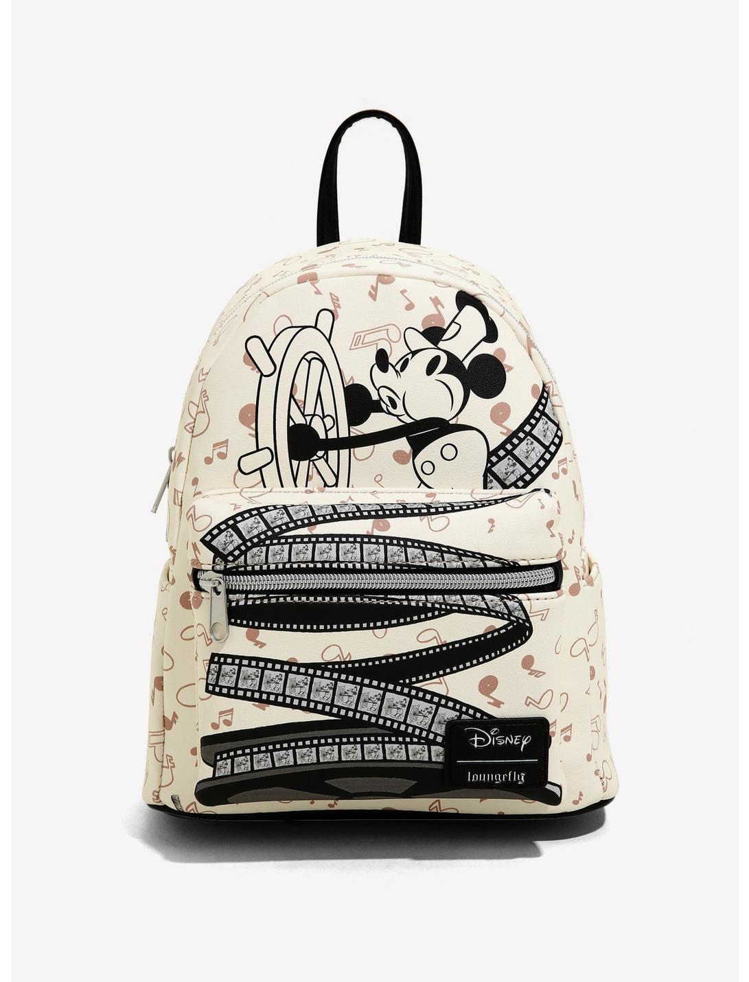 Loungefly Disney Mickey Mouse Steamboat Willie Mini Backpack, , hi-res