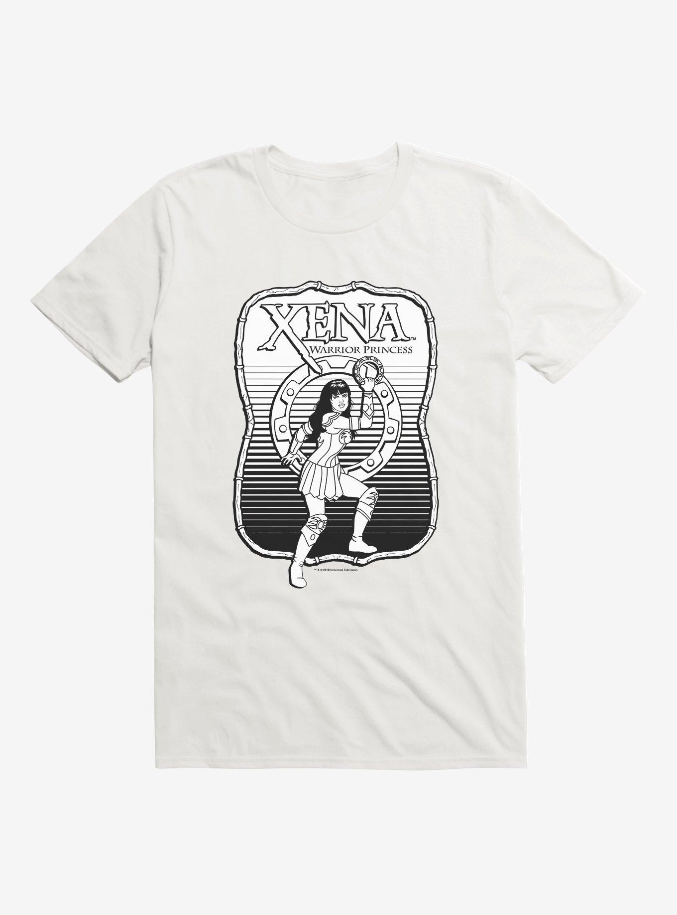 Xena Warrior Princess Sketch T-Shirt, WHITE, hi-res