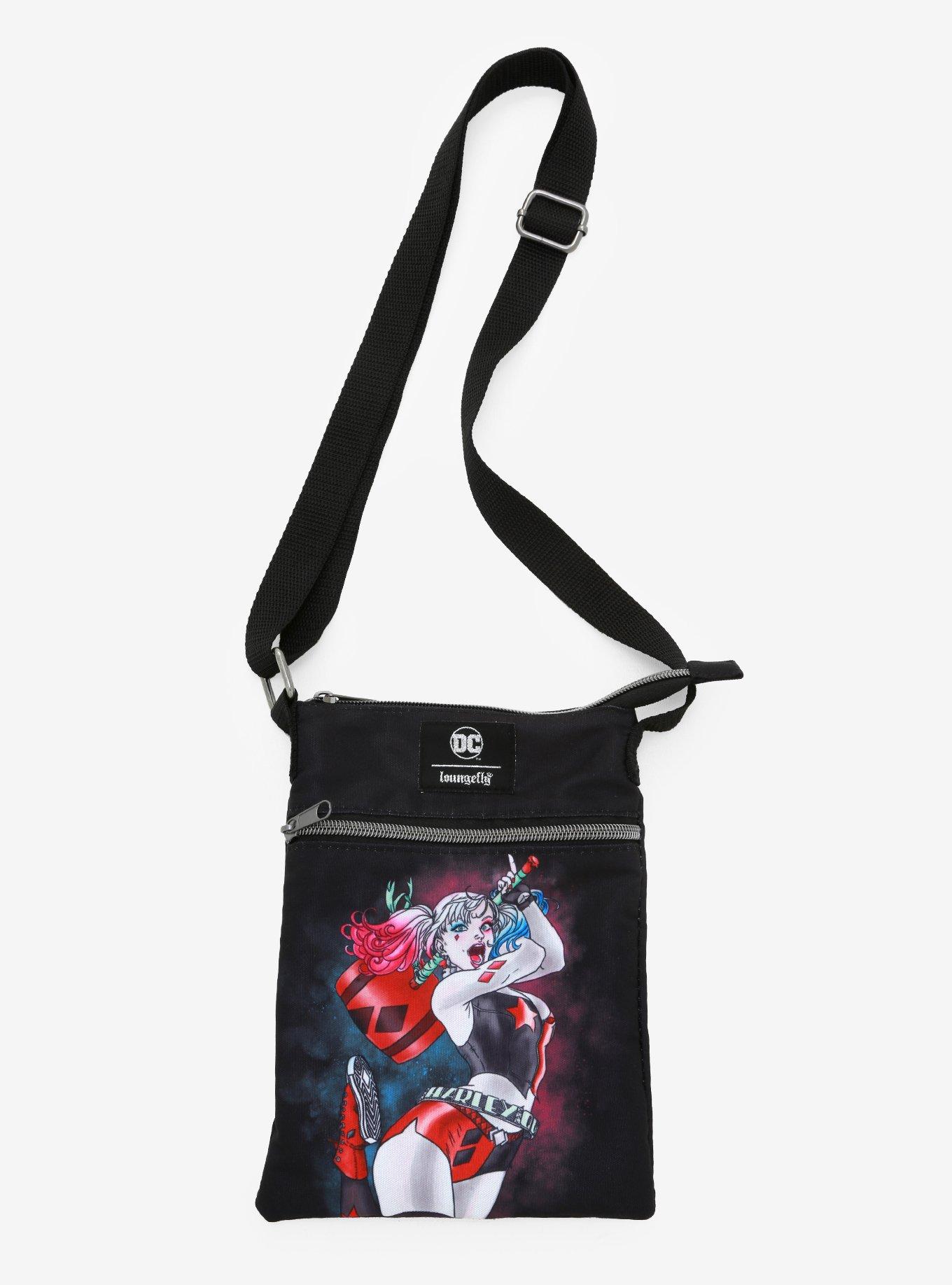 Loungefly DC Comics Harley Quinn Passport Crossbody Bag Hot Topic