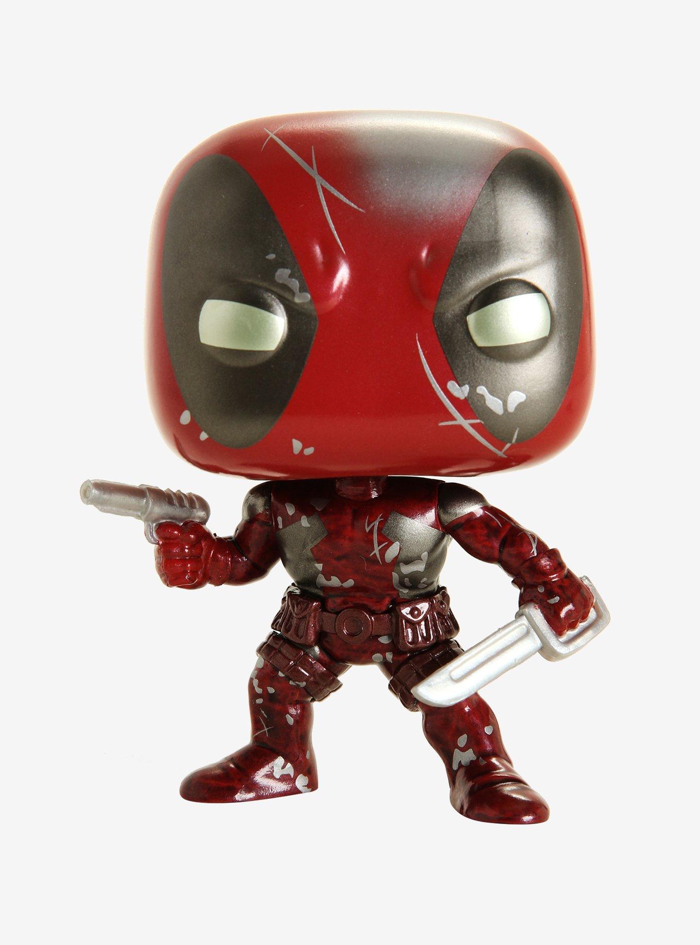 Funko Pop! Marvel 80th Anniversary Deadpool Damaged First Appearance Vinyl  Bobble-Head (Metallic) - BoxLunch Exclusive