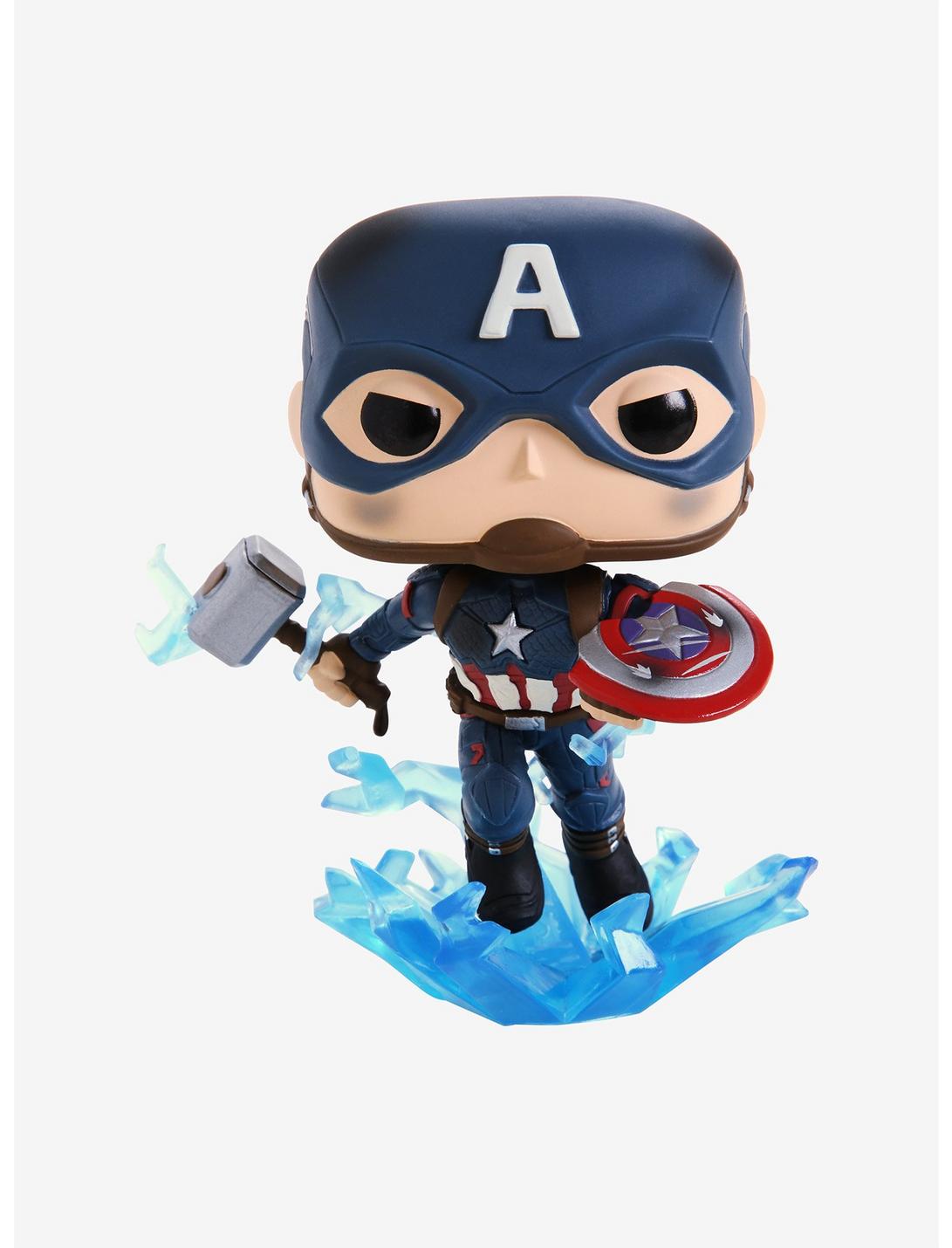 Funko Pop! Avengers: Endgame Captain America Mjolnir Vinyl Bobble-Head, , hi-res